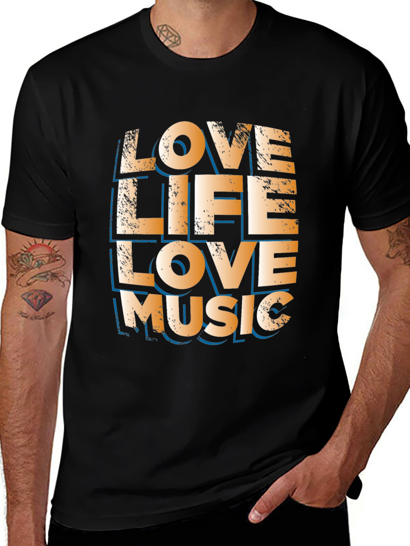 Love Life Love Music Graphic Tee