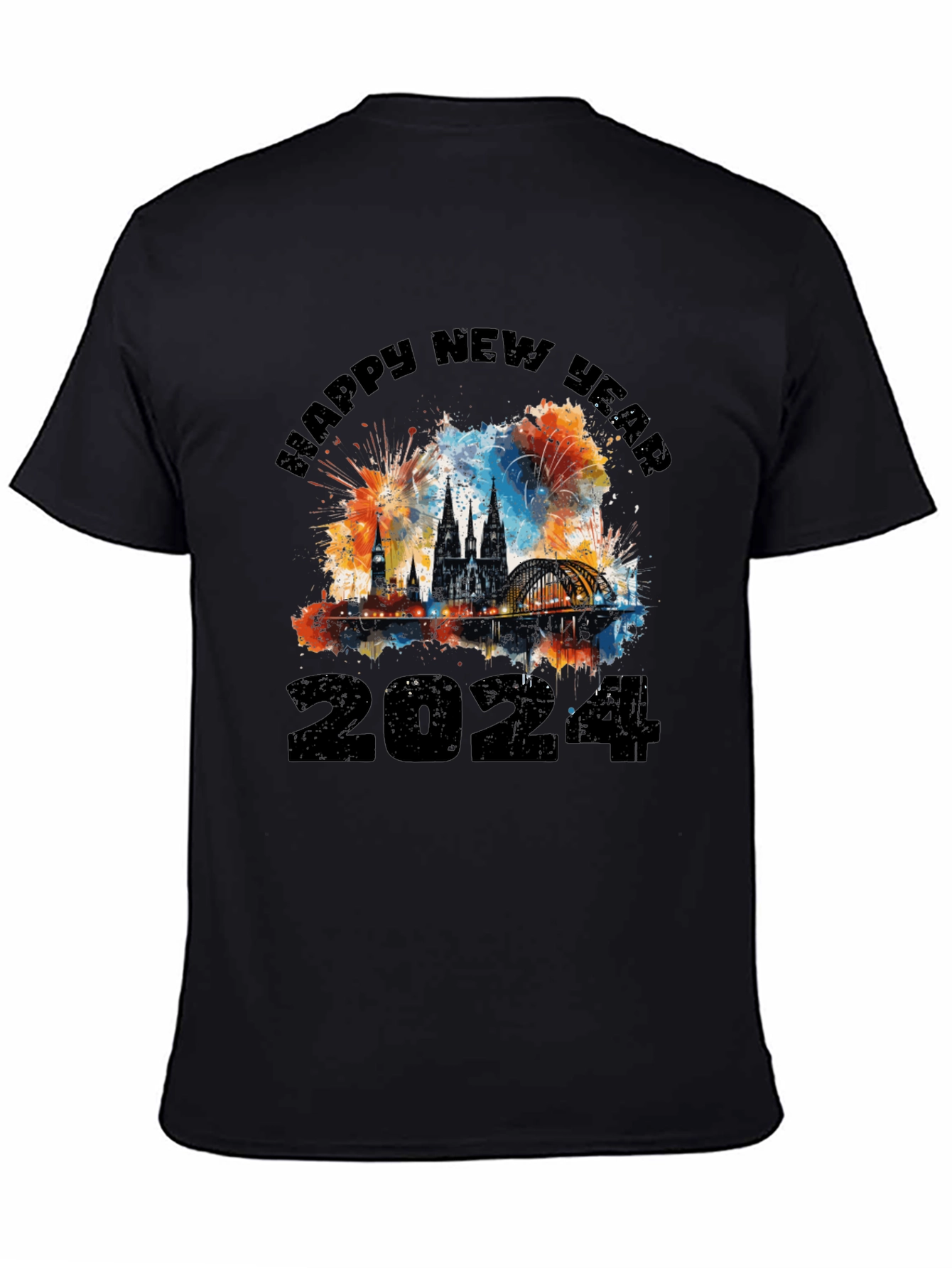 Happy New Year 2024 Cologne Fireworks T-Shirt