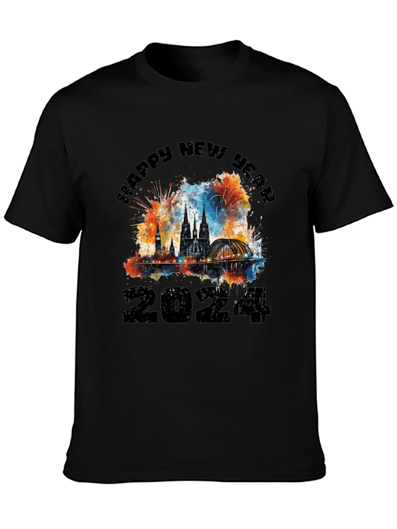 Happy New Year 2024 Cologne Fireworks T-Shirt