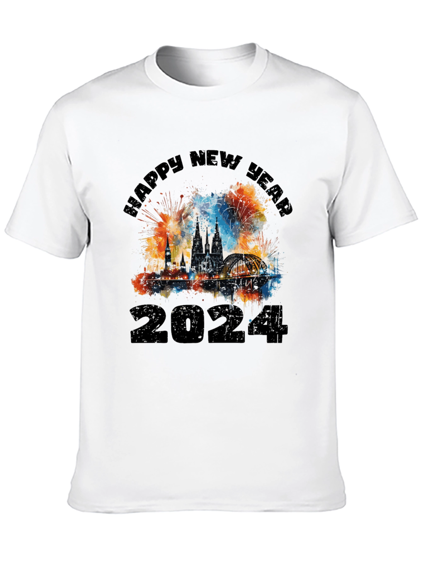Happy New Year 2024 Cologne Fireworks T-Shirt