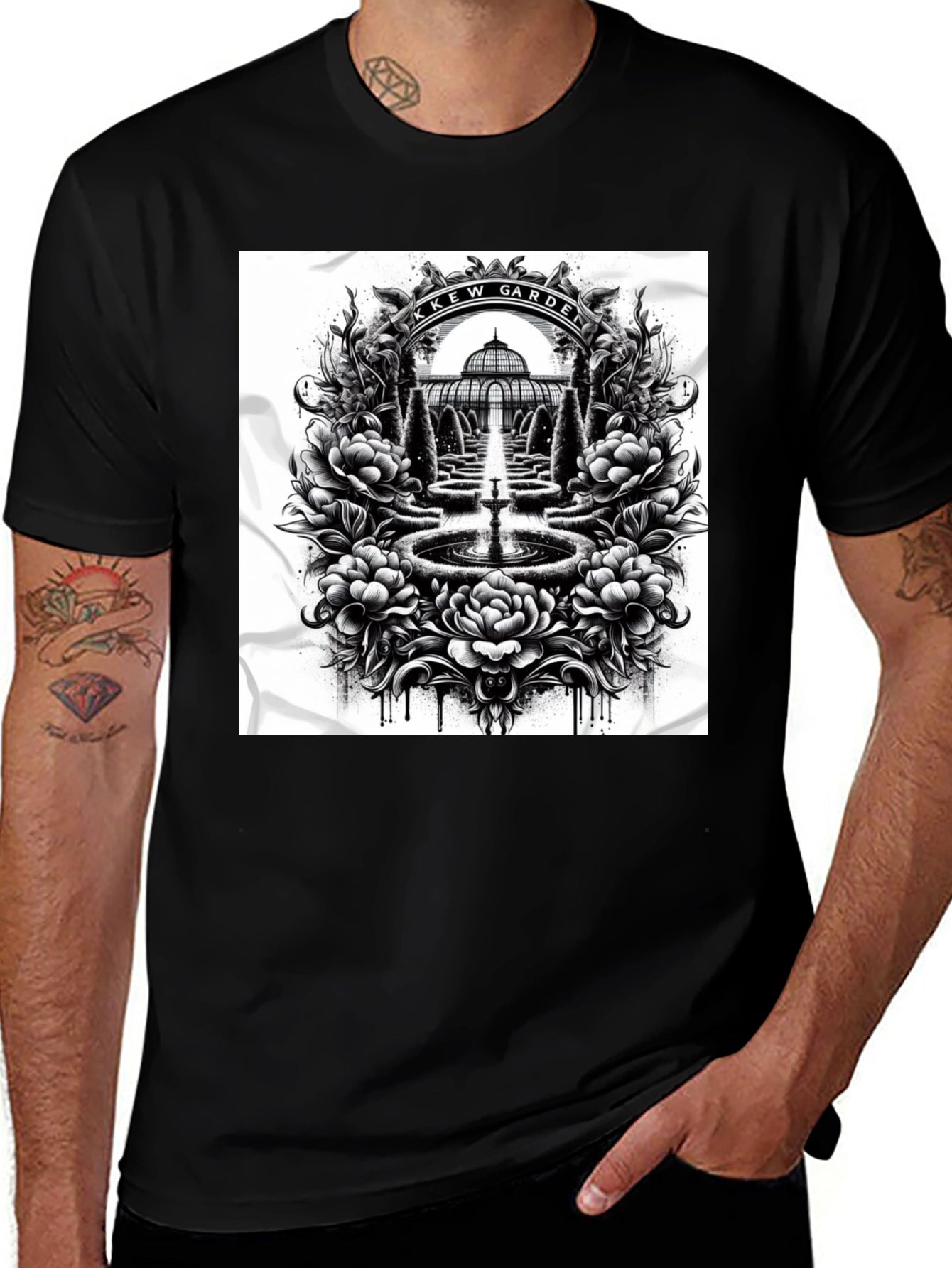 Kew Garden Black T-Shirt
