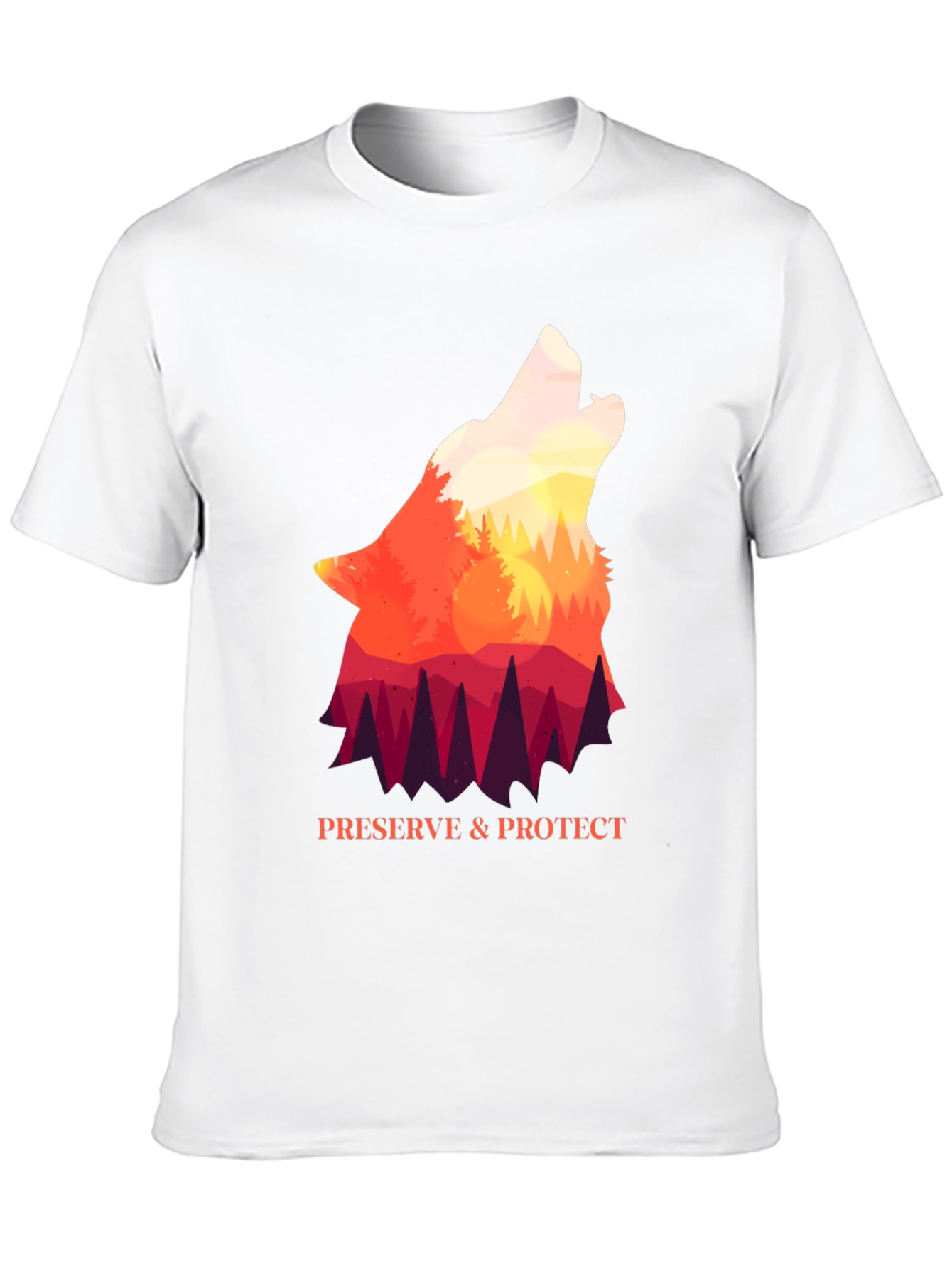 Wolf Preserve & Protect Graphic T-Shirt