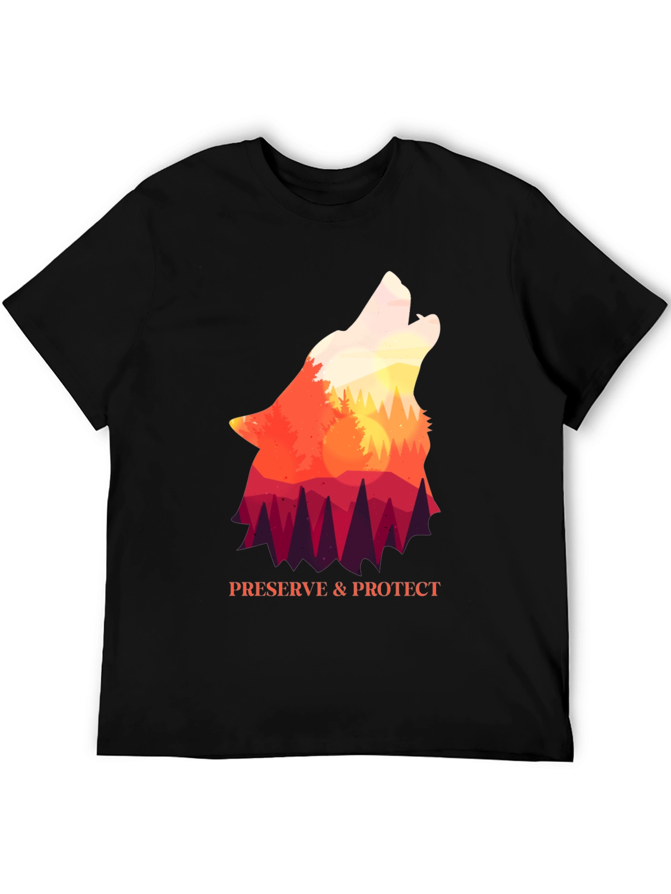 Wolf Preserve & Protect Graphic T-Shirt