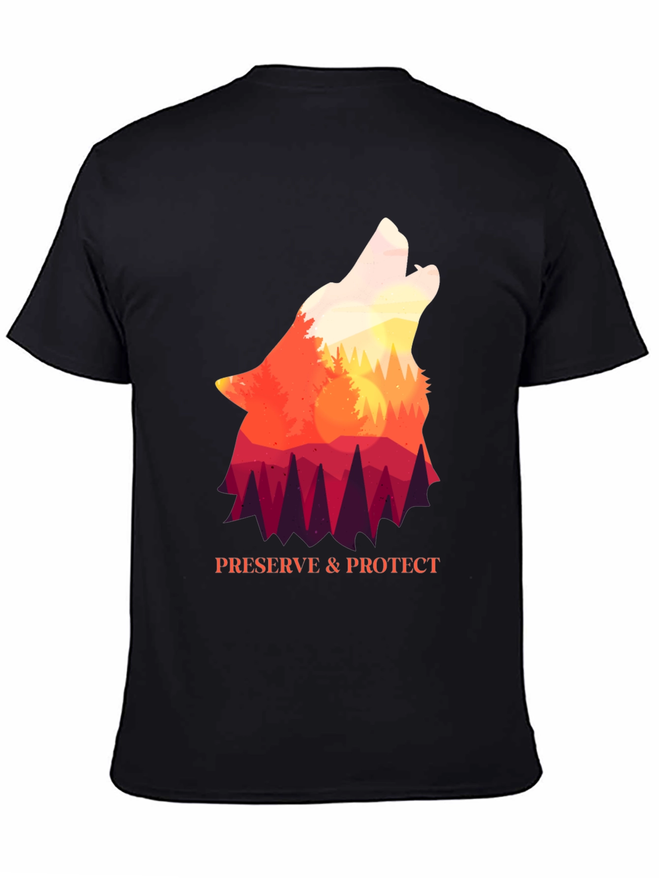 Wolf Preserve & Protect Graphic T-Shirt