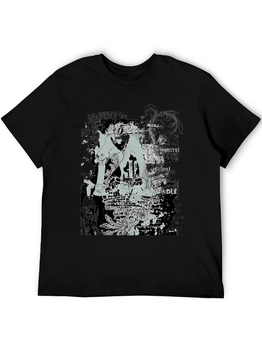 Graphic Tee: Crown & Horse Design