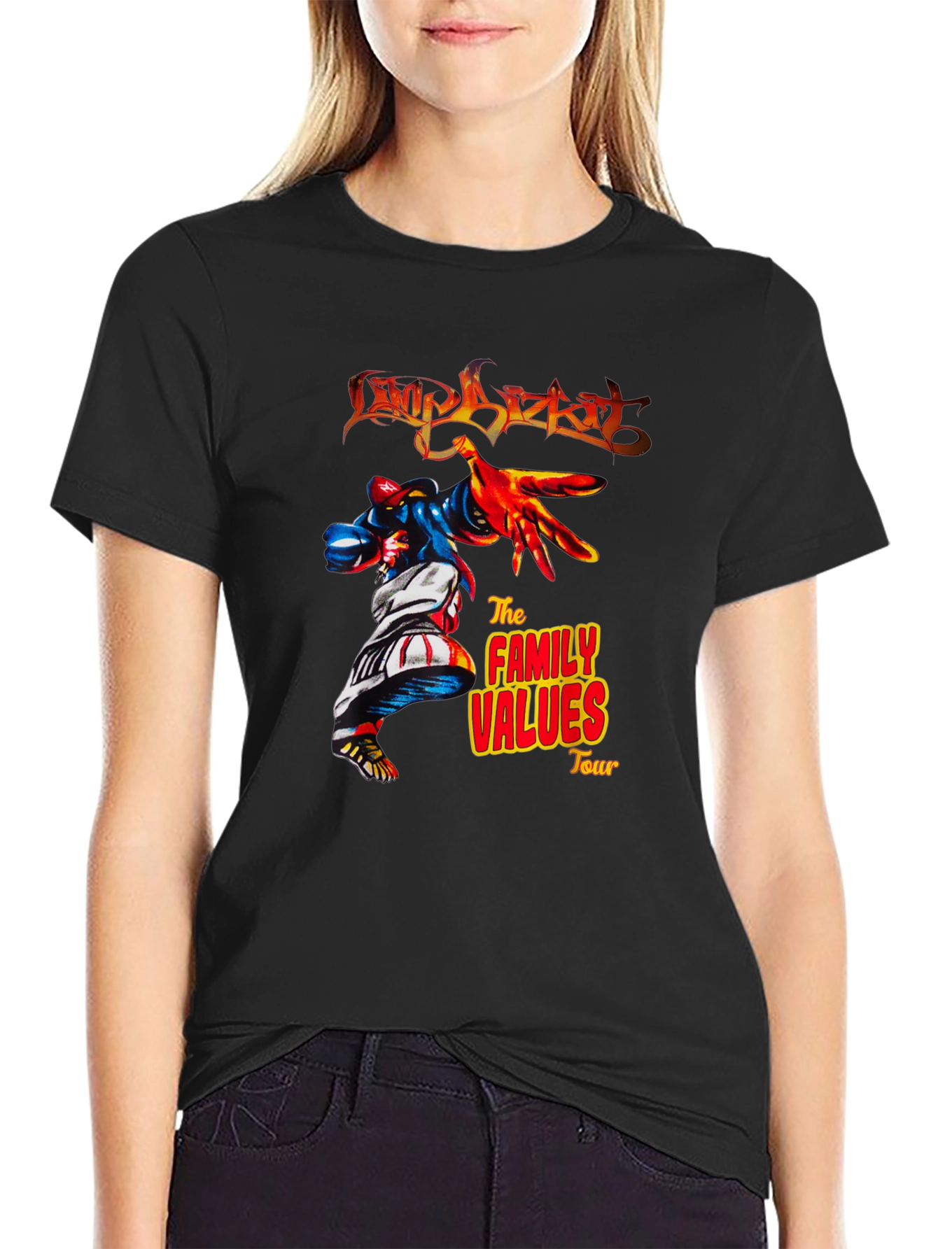 Limp Bizkit Family Values Tour Black T-Shirt