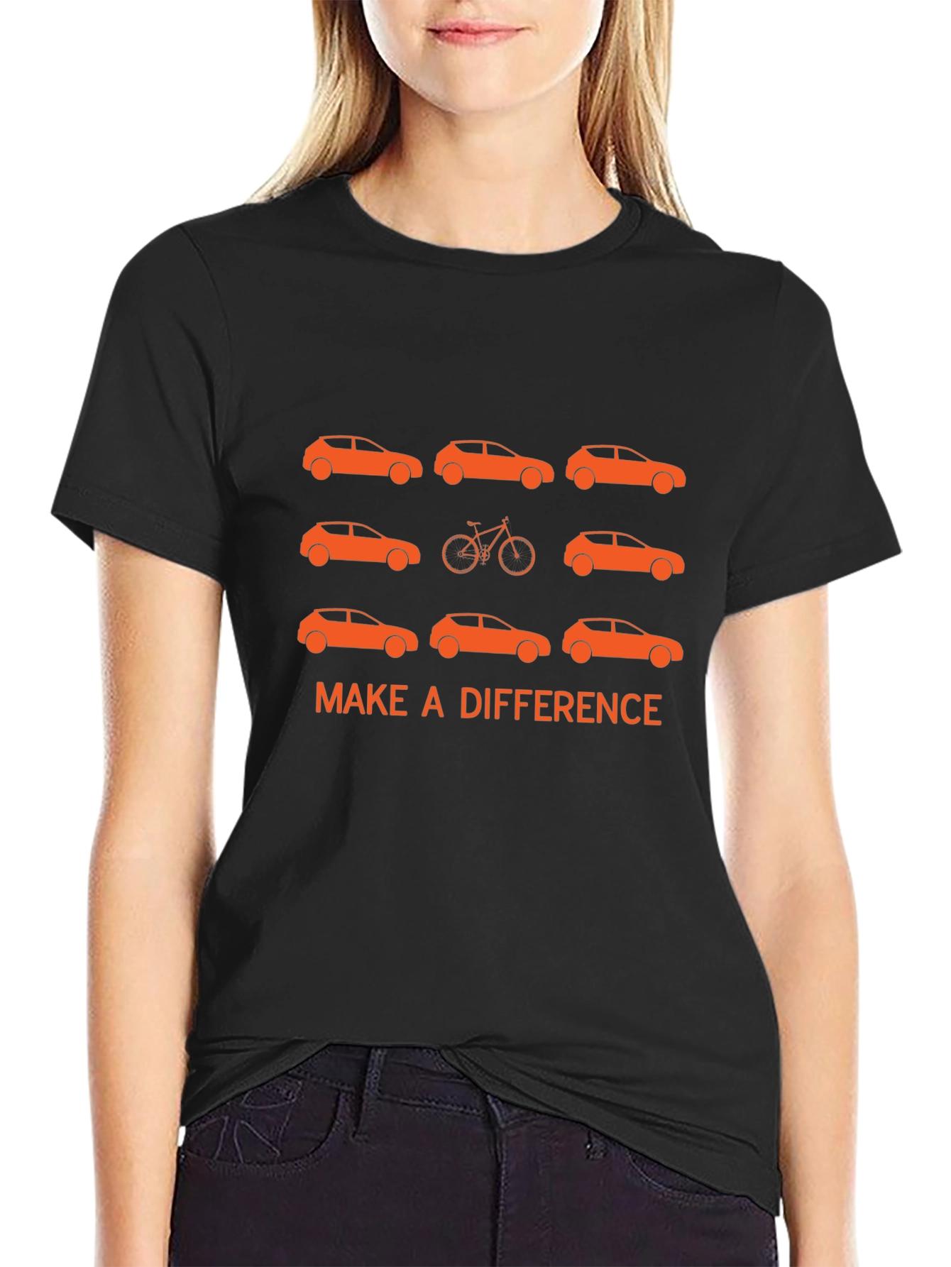 Make a Difference Bike Car T-Shirt