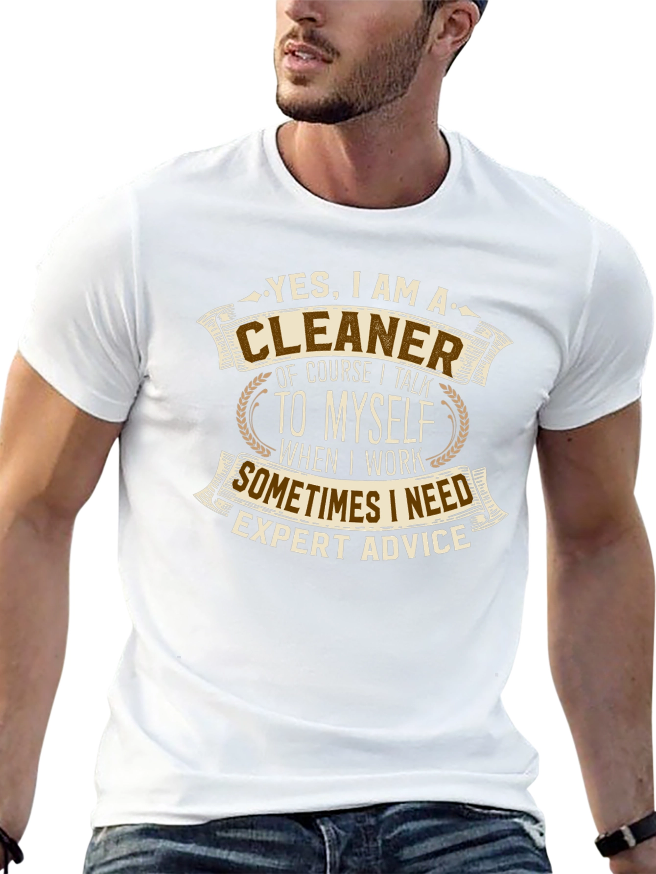 Cleaner Expert Advice T-Shirt - Black Cotton Tee
