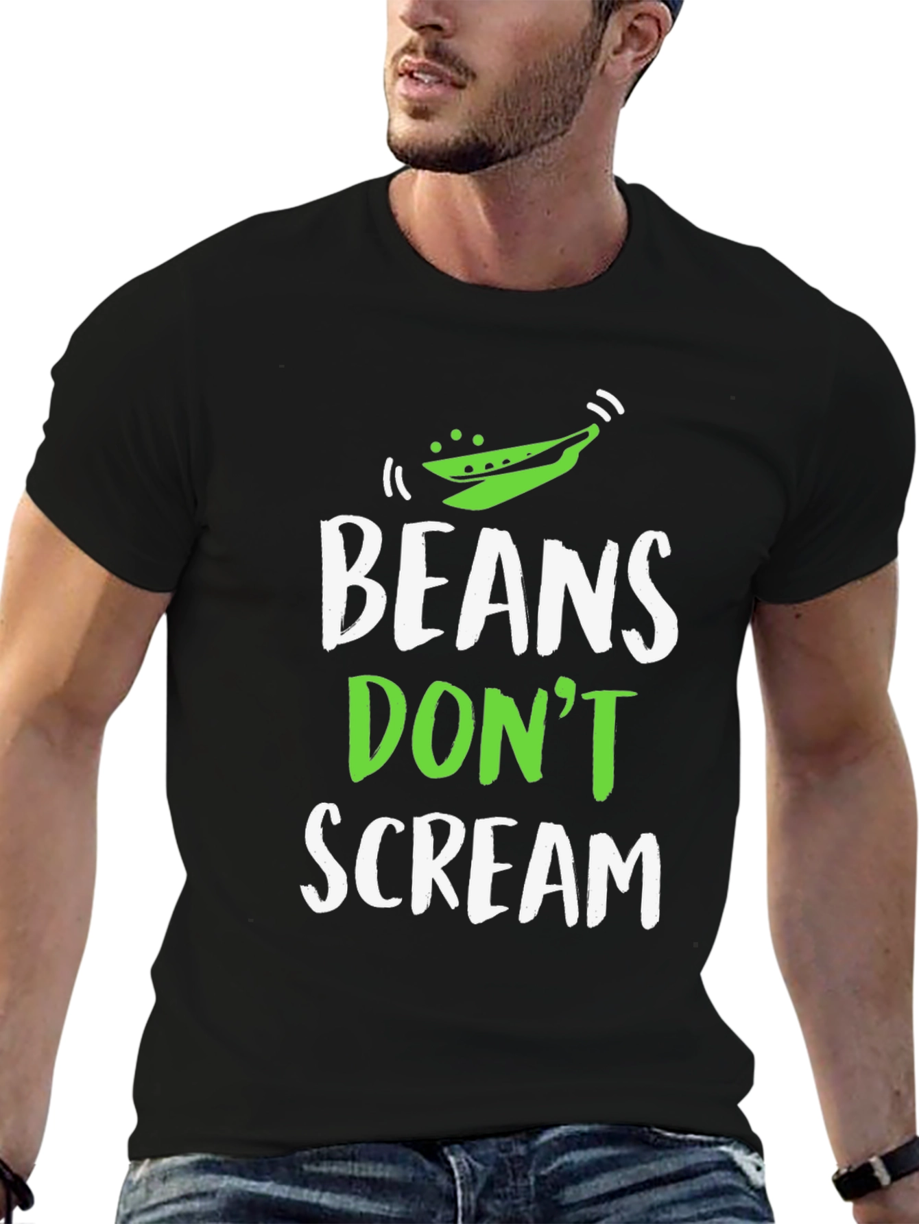 Beans Dont Scream Funny Vegan T-Shirt