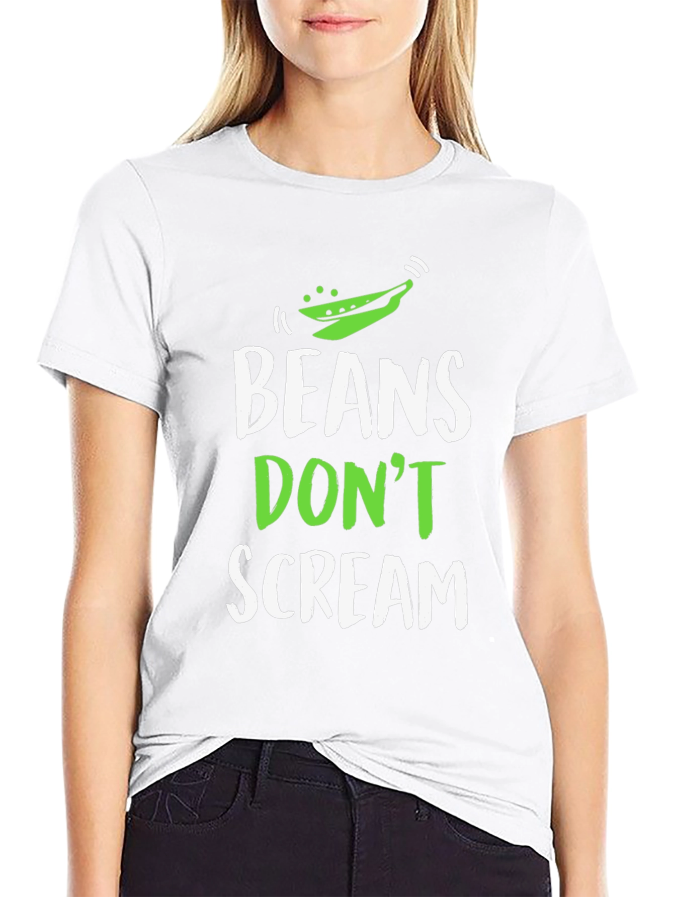 Beans Dont Scream Funny Vegan T-Shirt
