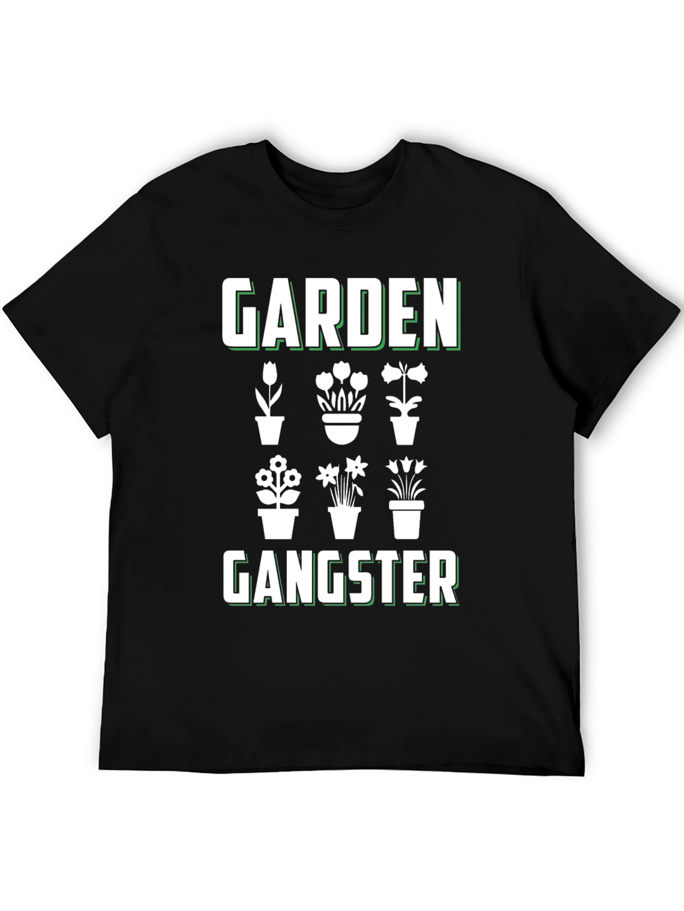 Garden Gangster Black T-Shirt - Plant Lover Tee