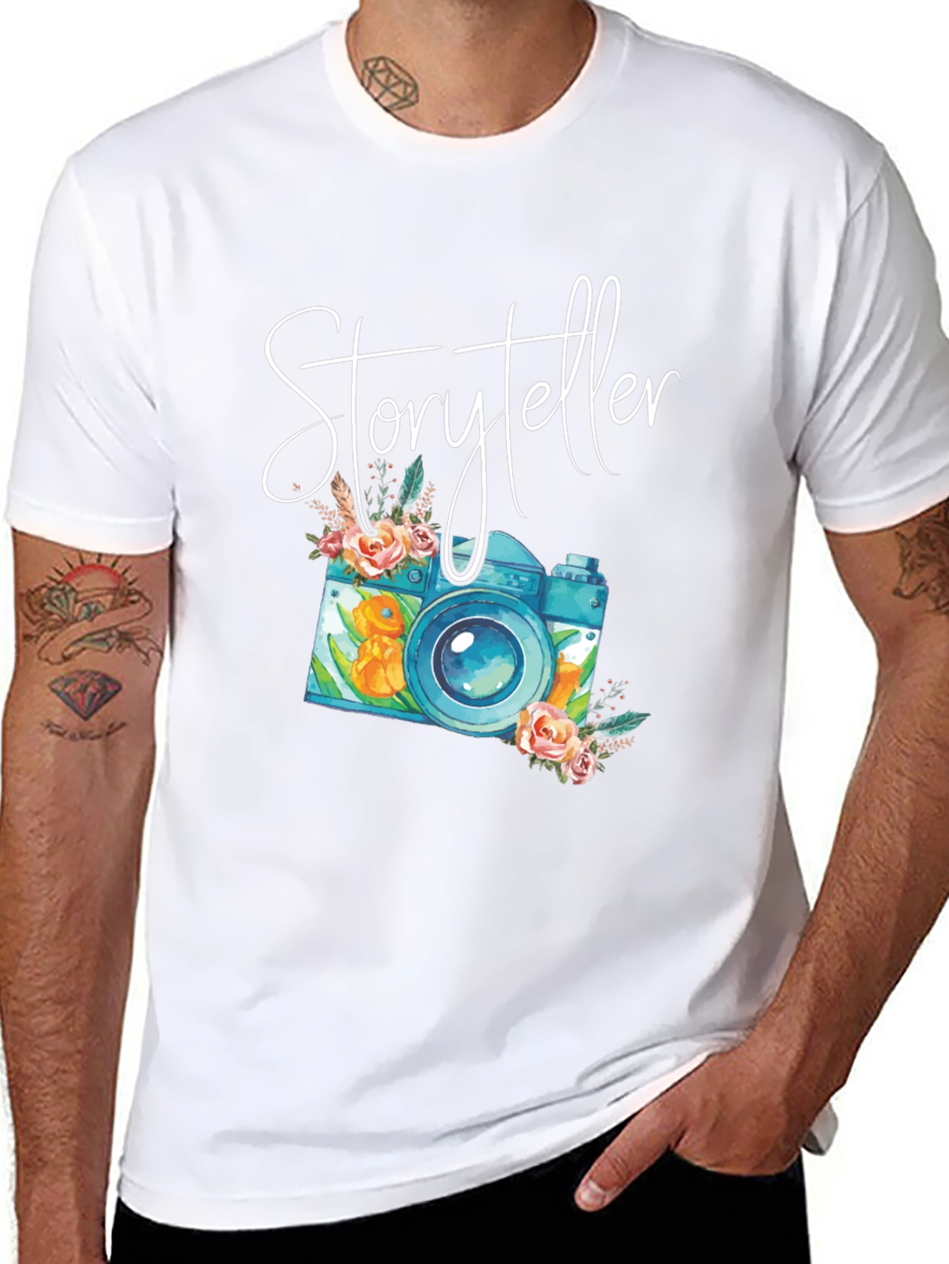 Storyteller Camera Graphic Tee - Photographer T-Shirt