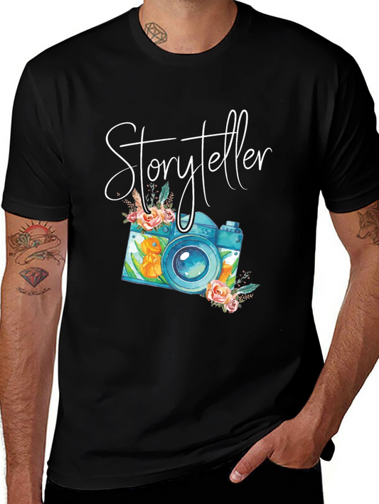 Storyteller Camera Graphic Tee - Photographer T-Shirt