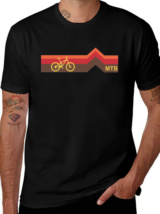 MTB Mountain Bike T-Shirt - Retro Style