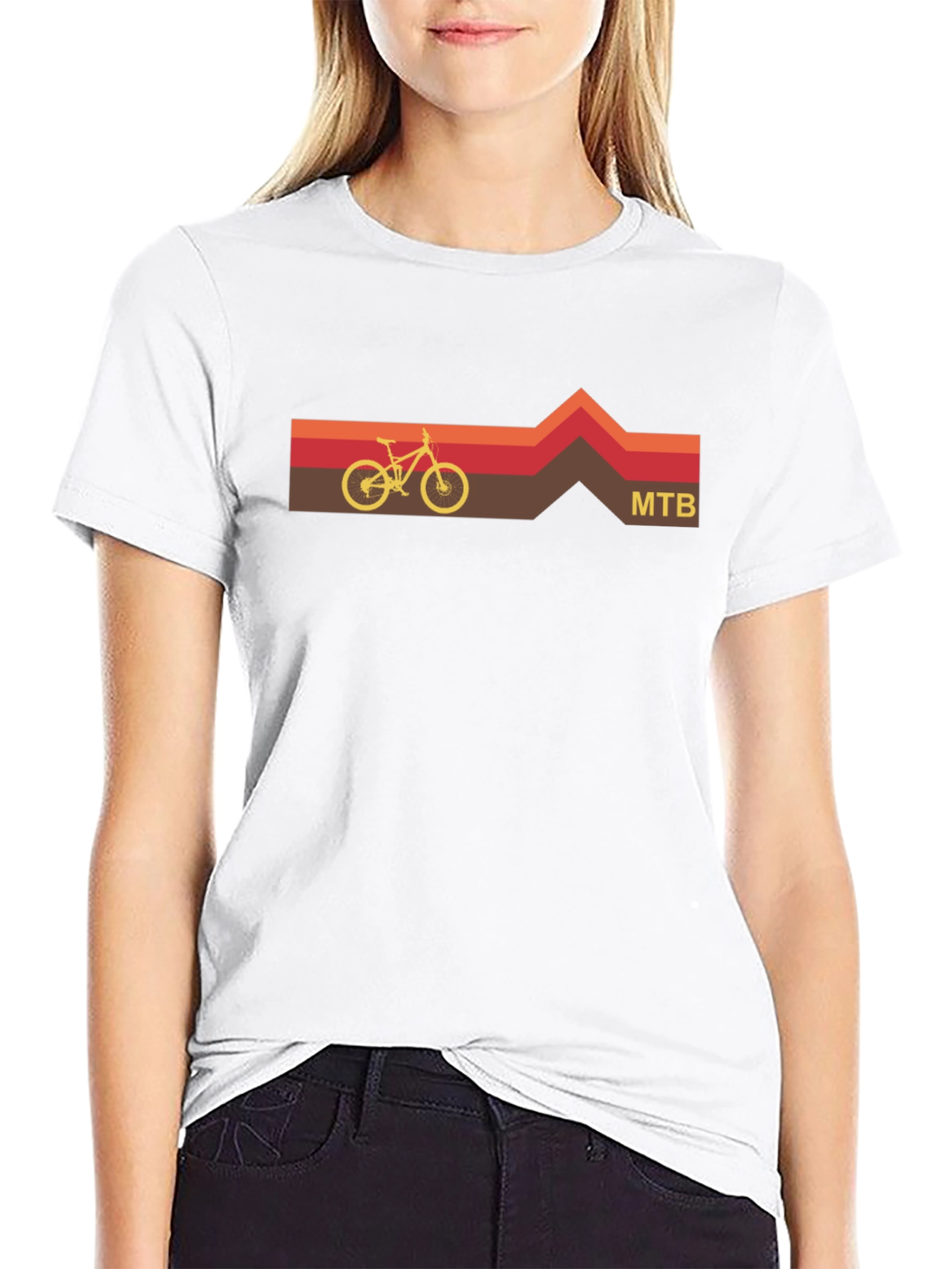 MTB Mountain Bike T-Shirt - Retro Style