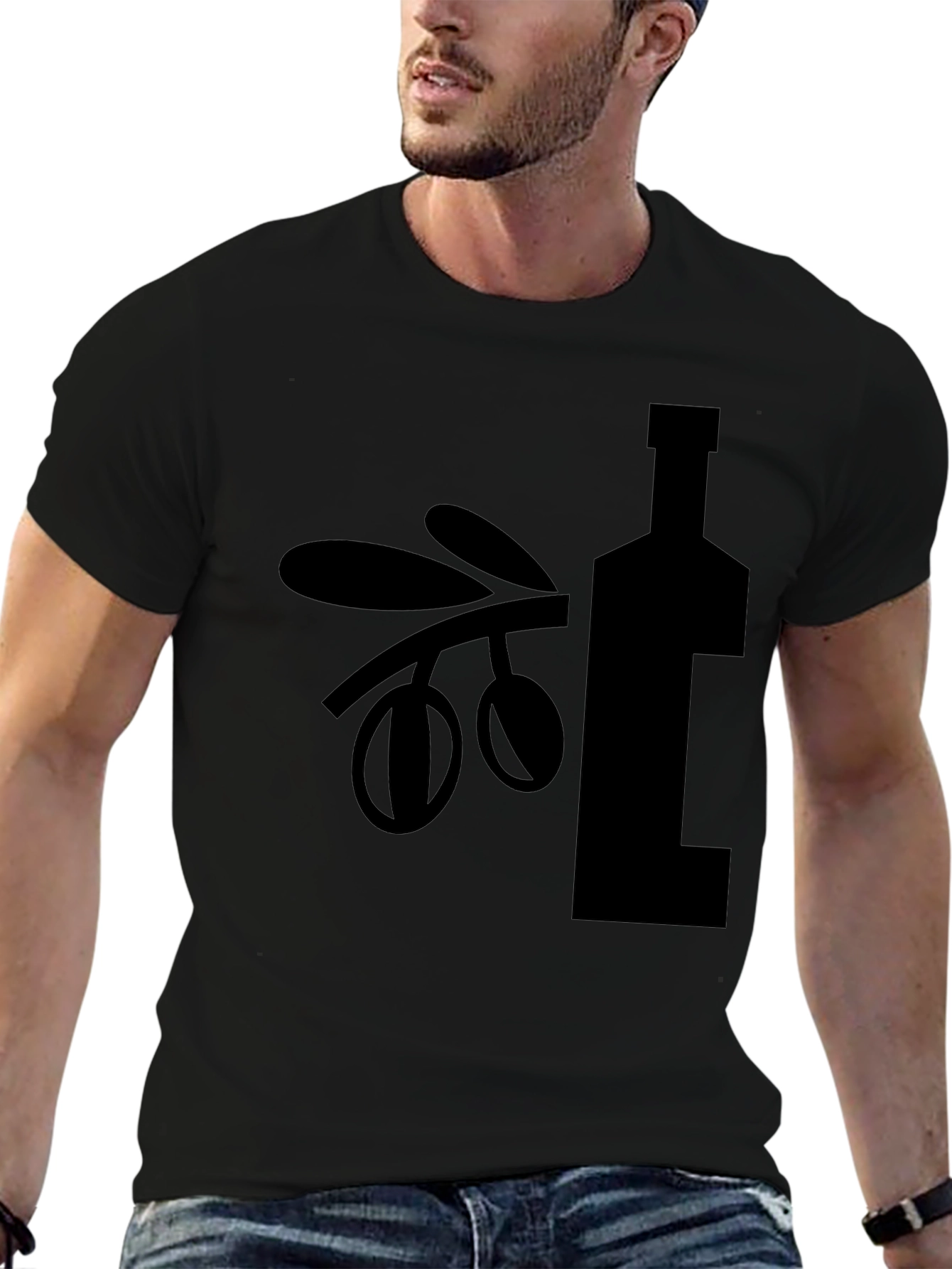 Olive Oil Bottle Graphic Tee