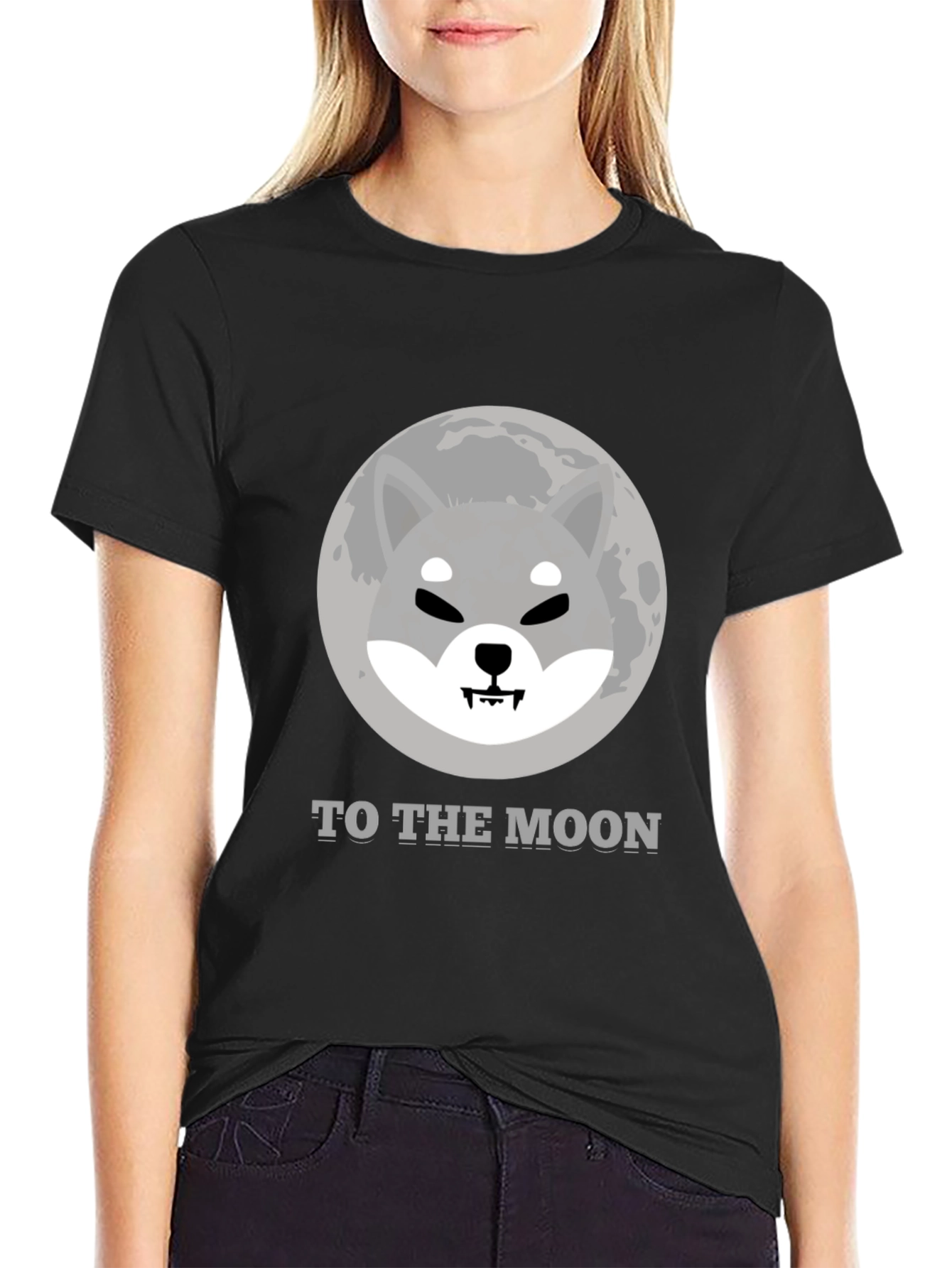 Shiba Inu To The Moon T-Shirt Crypto Meme