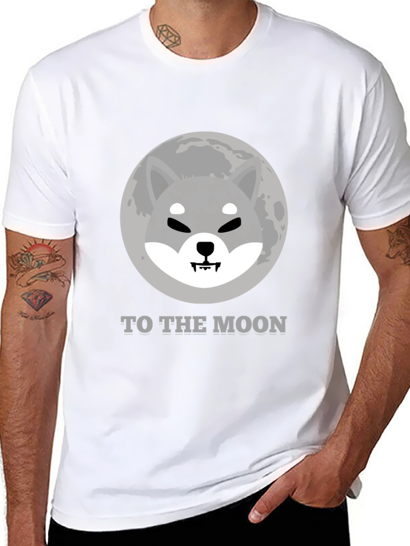 Shiba Inu To The Moon T-Shirt Crypto Meme