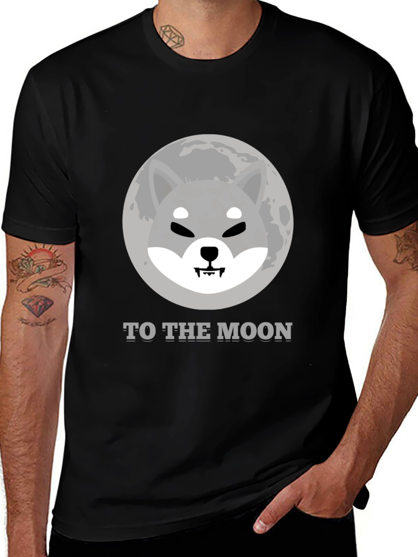 Shiba Inu To The Moon T-Shirt Crypto Meme