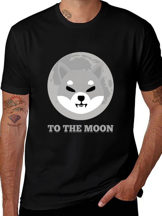 Shiba Inu To The Moon T-Shirt Crypto Meme