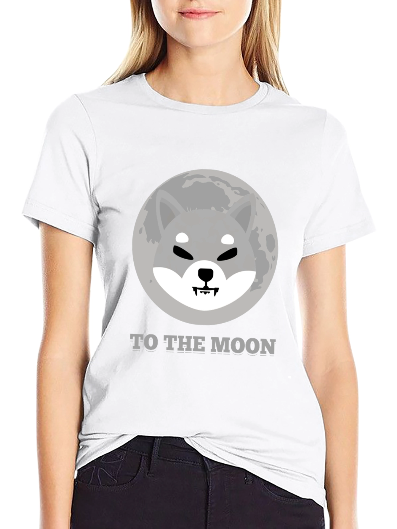 Shiba Inu To The Moon T-Shirt Crypto Meme