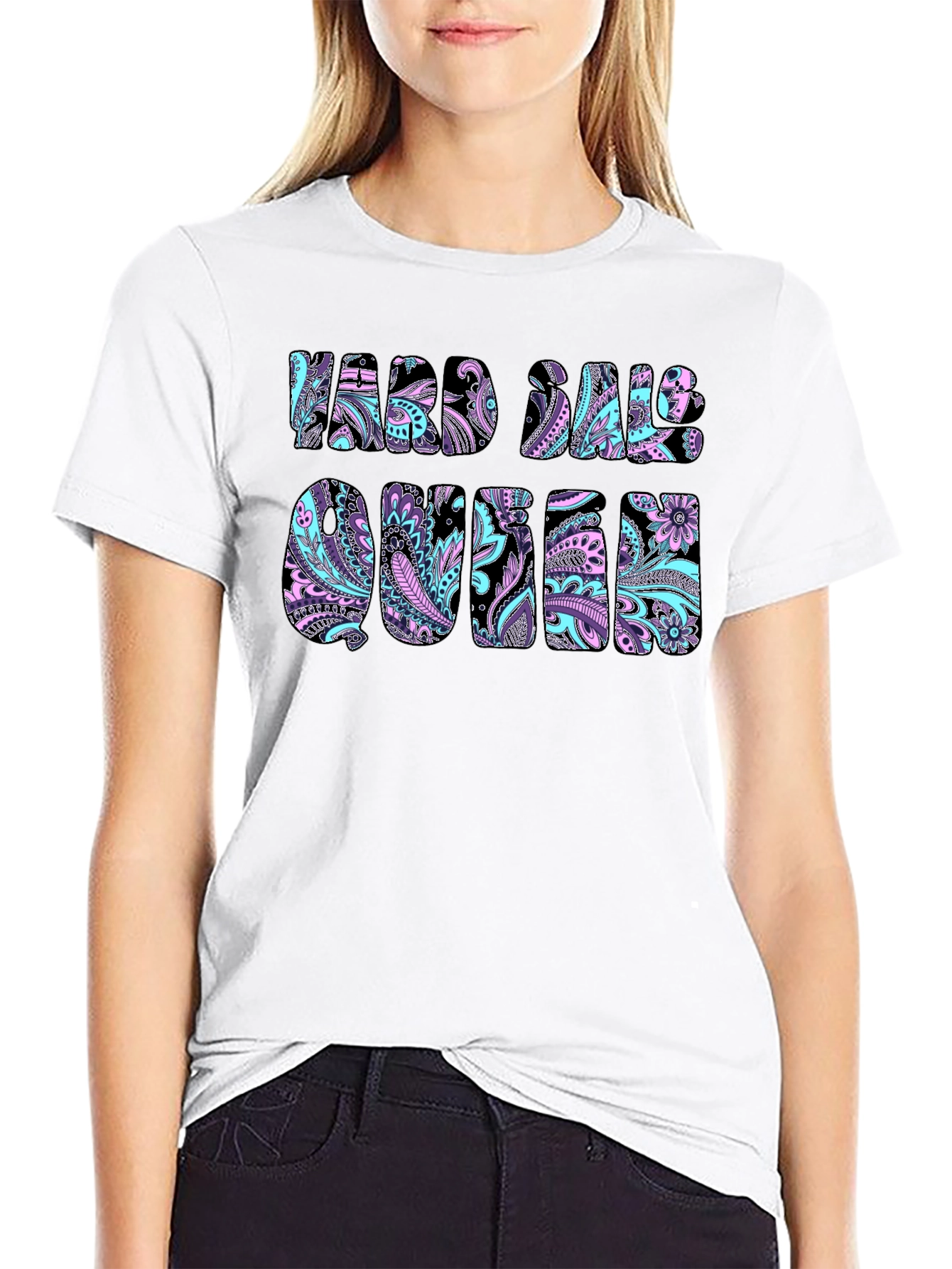 Hard Sale Queen Paisley Graphic T-Shirt