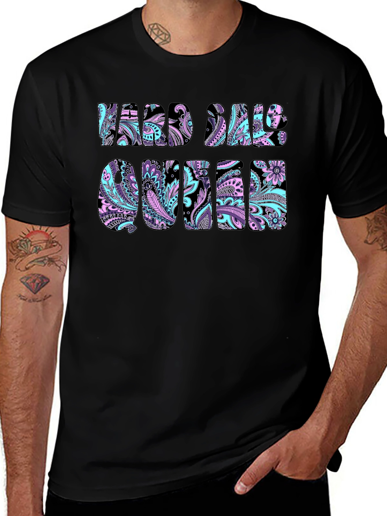Hard Sale Queen Paisley Graphic T-Shirt