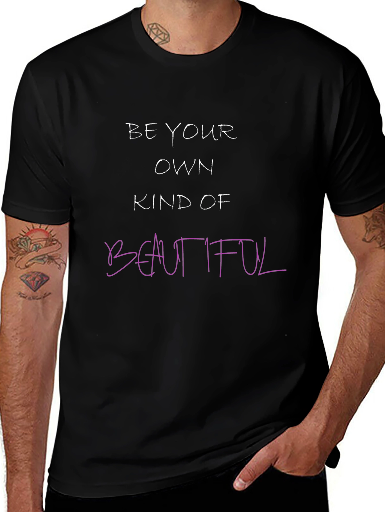Be Your Own Beautiful Graphic Tee - Black