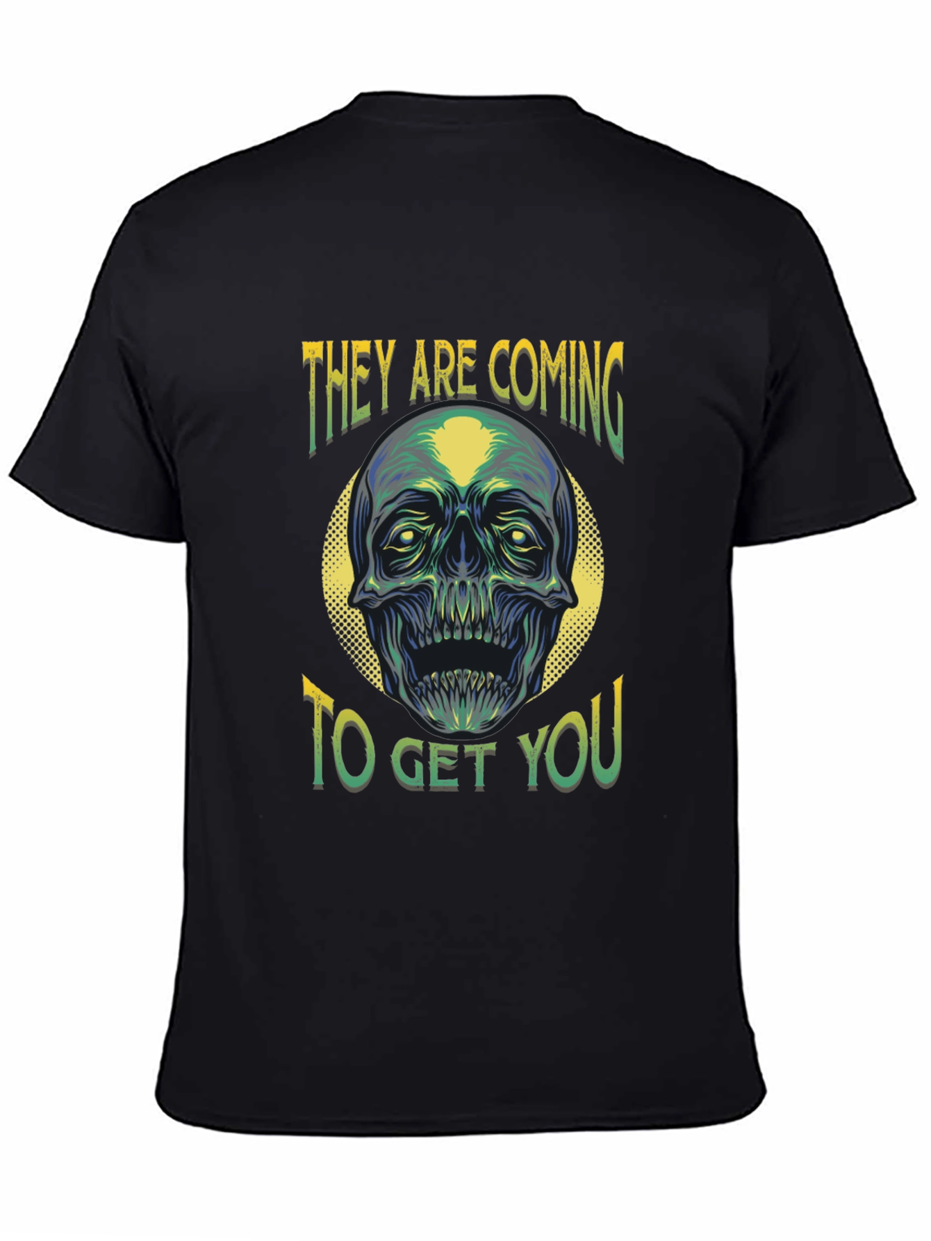 Zombie Skull Graphic T-Shirt - They Are Coming!
