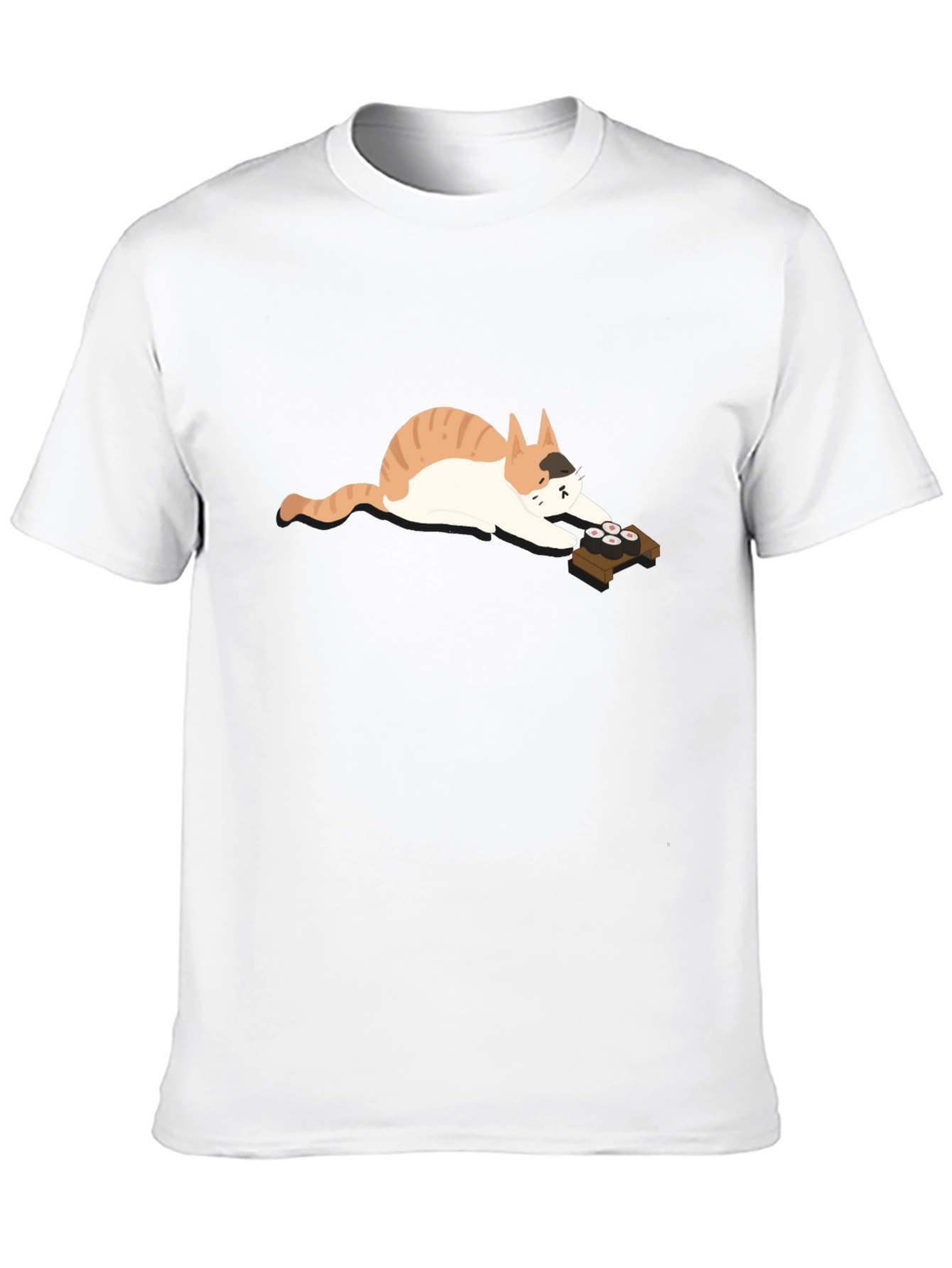 Sushi Cat Graphic Tee - Relaxed Fit
