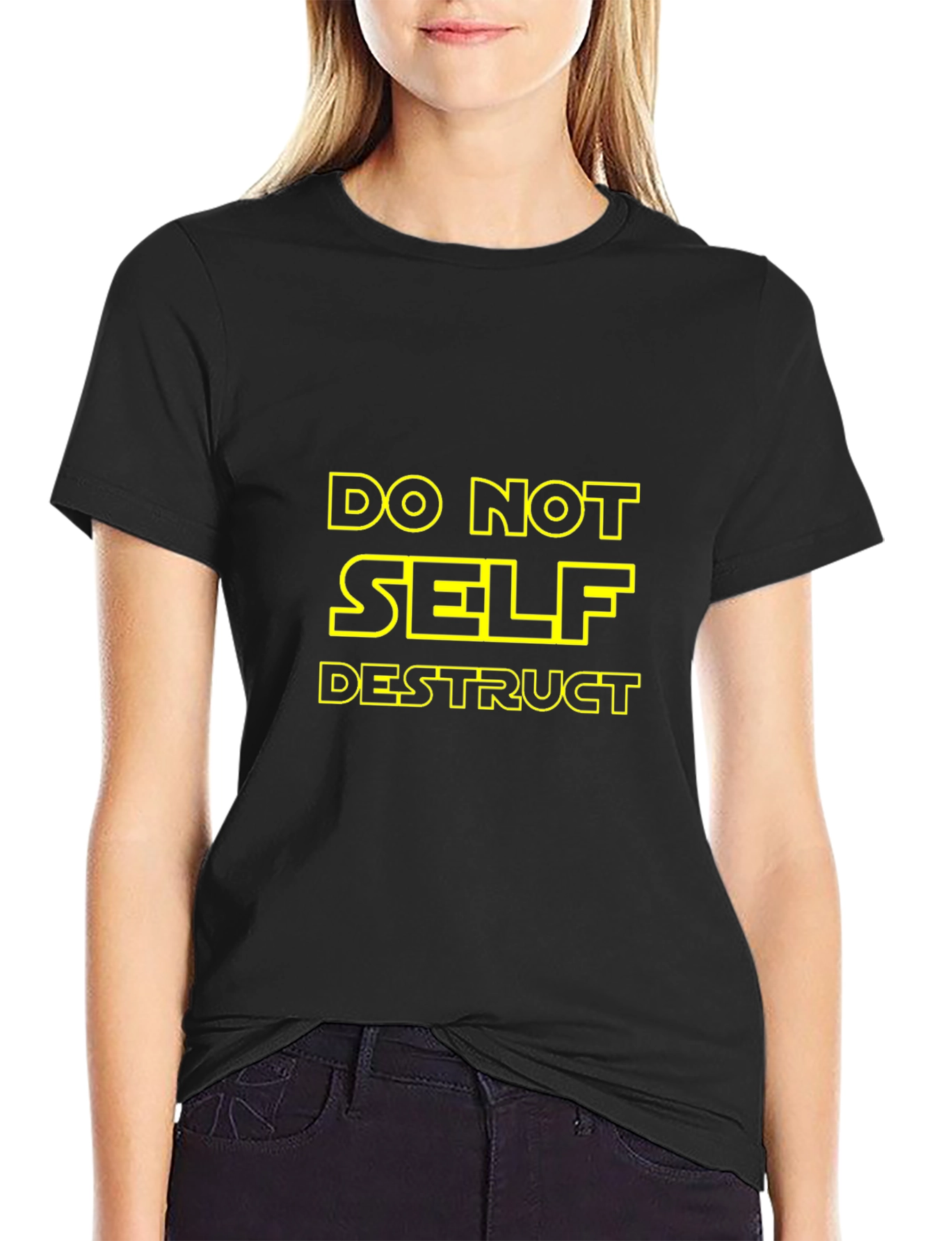 Do Not Self Destruct Black T-Shirt
