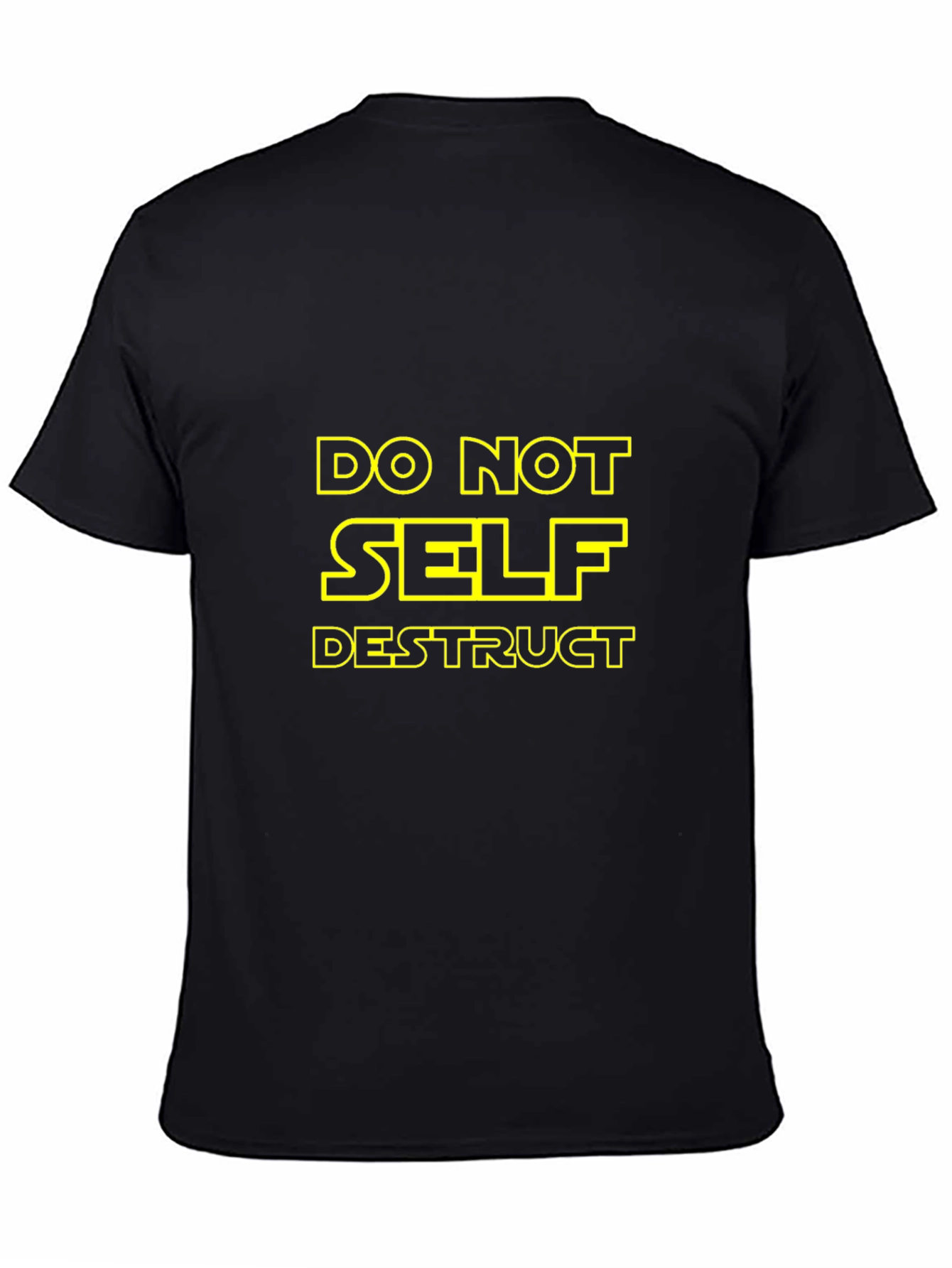 Do Not Self Destruct Black T-Shirt
