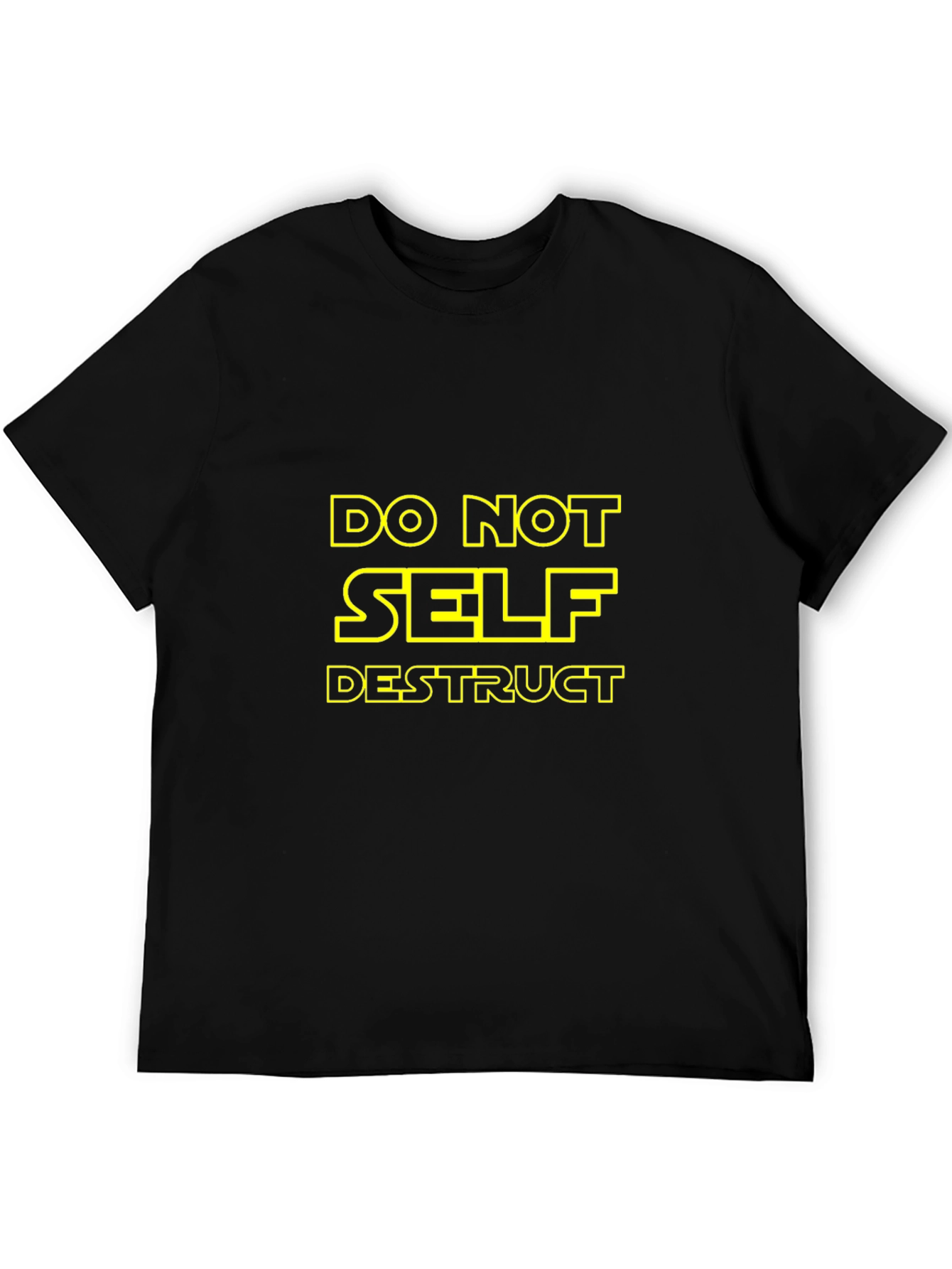 Do Not Self Destruct Black T-Shirt