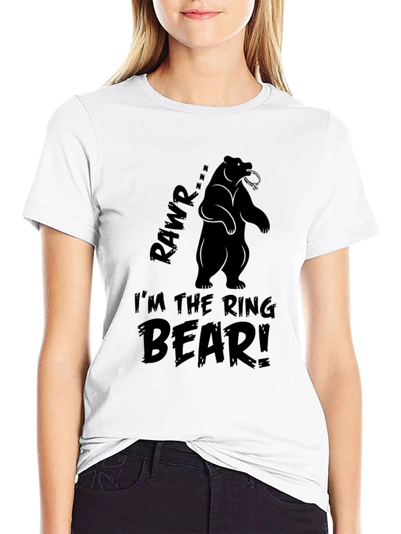 Im The Ring Bear T-Shirt Funny Graphic Tee