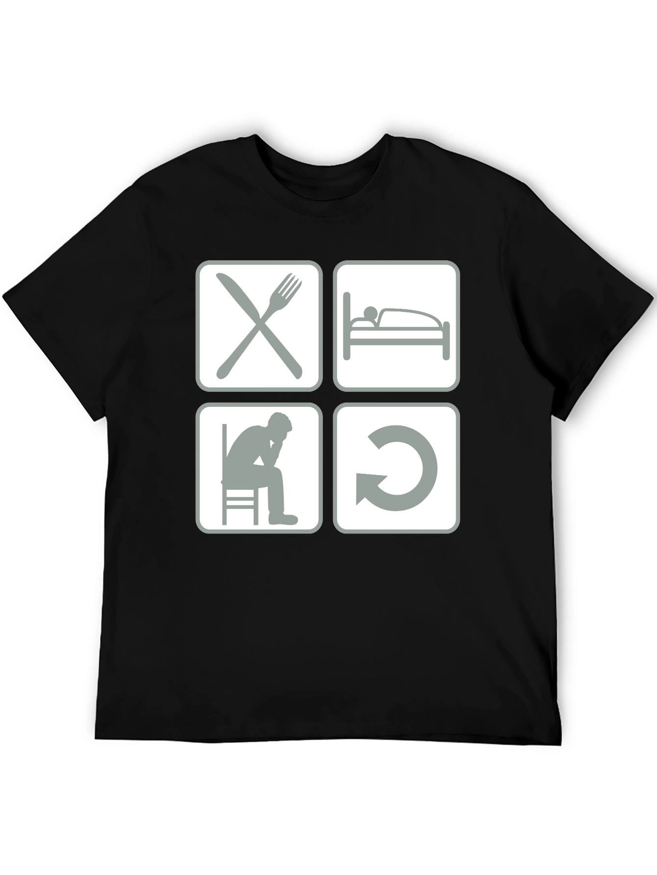 Eat Sleep Code Repeat Graphic Tee