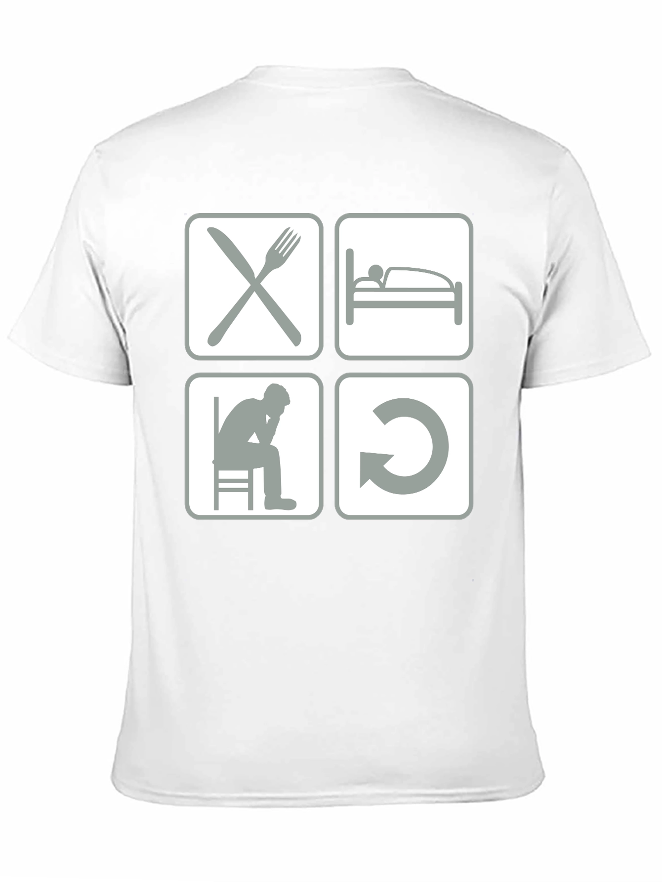 Eat Sleep Code Repeat Graphic Tee
