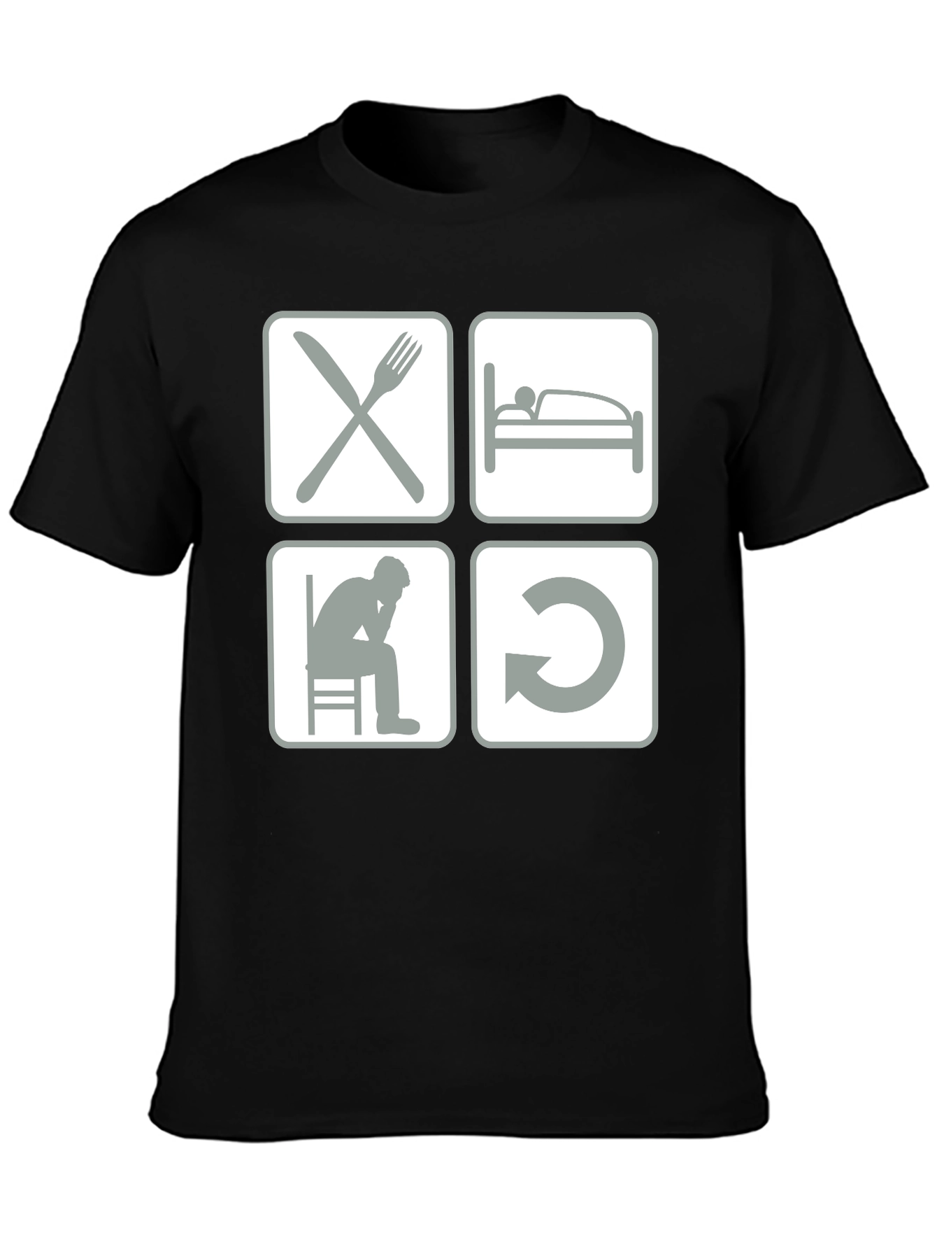 Eat Sleep Code Repeat Graphic Tee