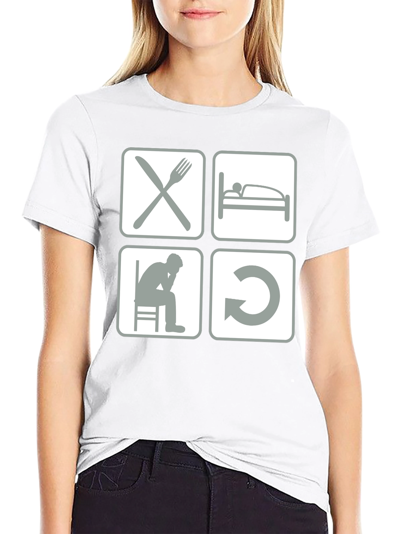 Eat Sleep Code Repeat Graphic Tee
