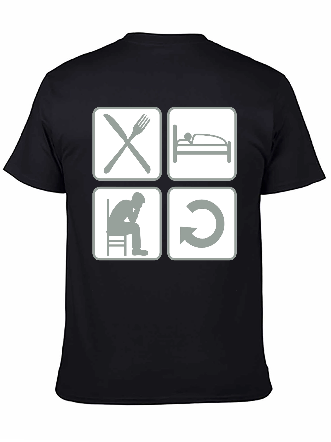 Eat Sleep Code Repeat Graphic Tee