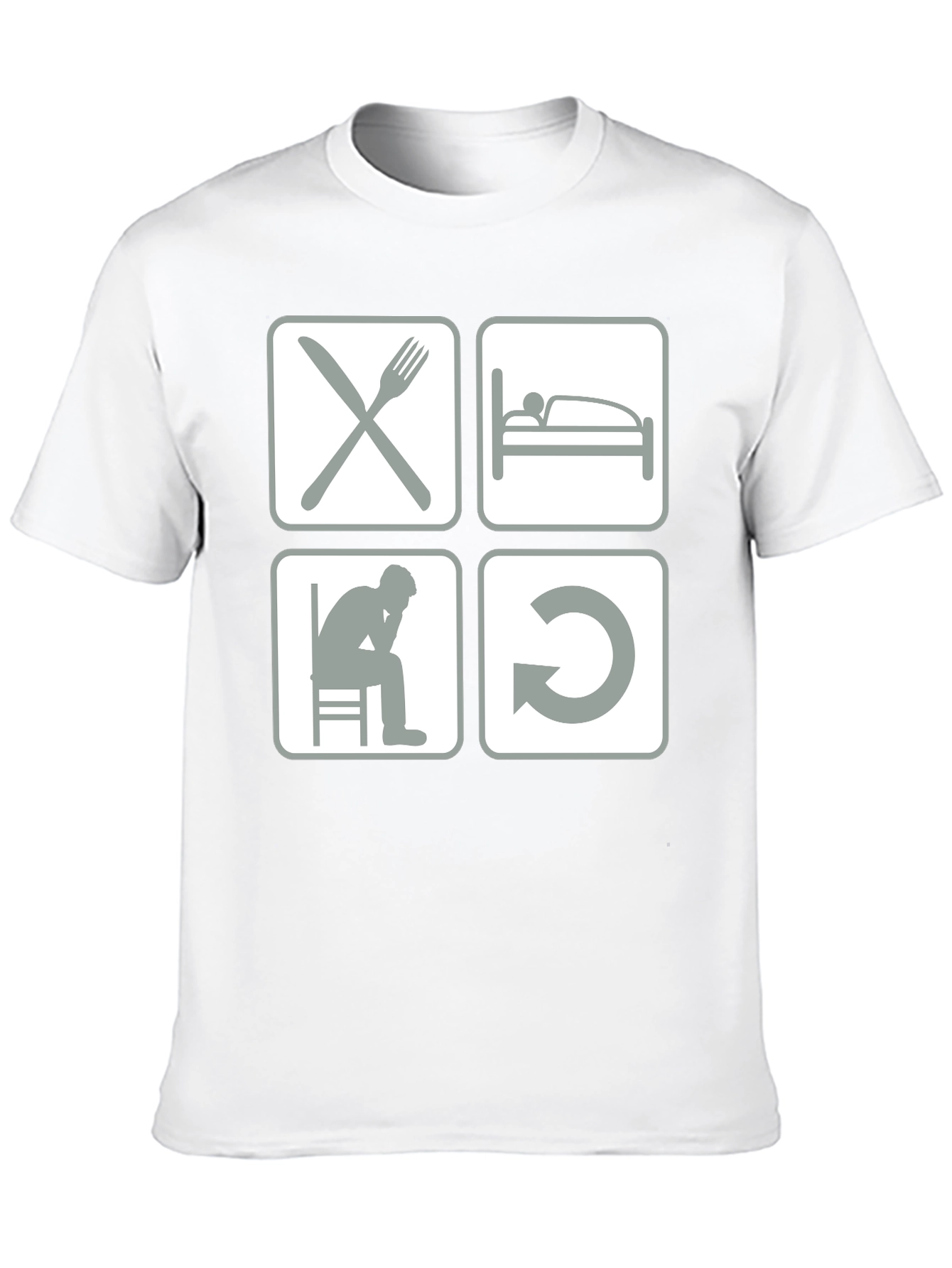 Eat Sleep Code Repeat Graphic Tee