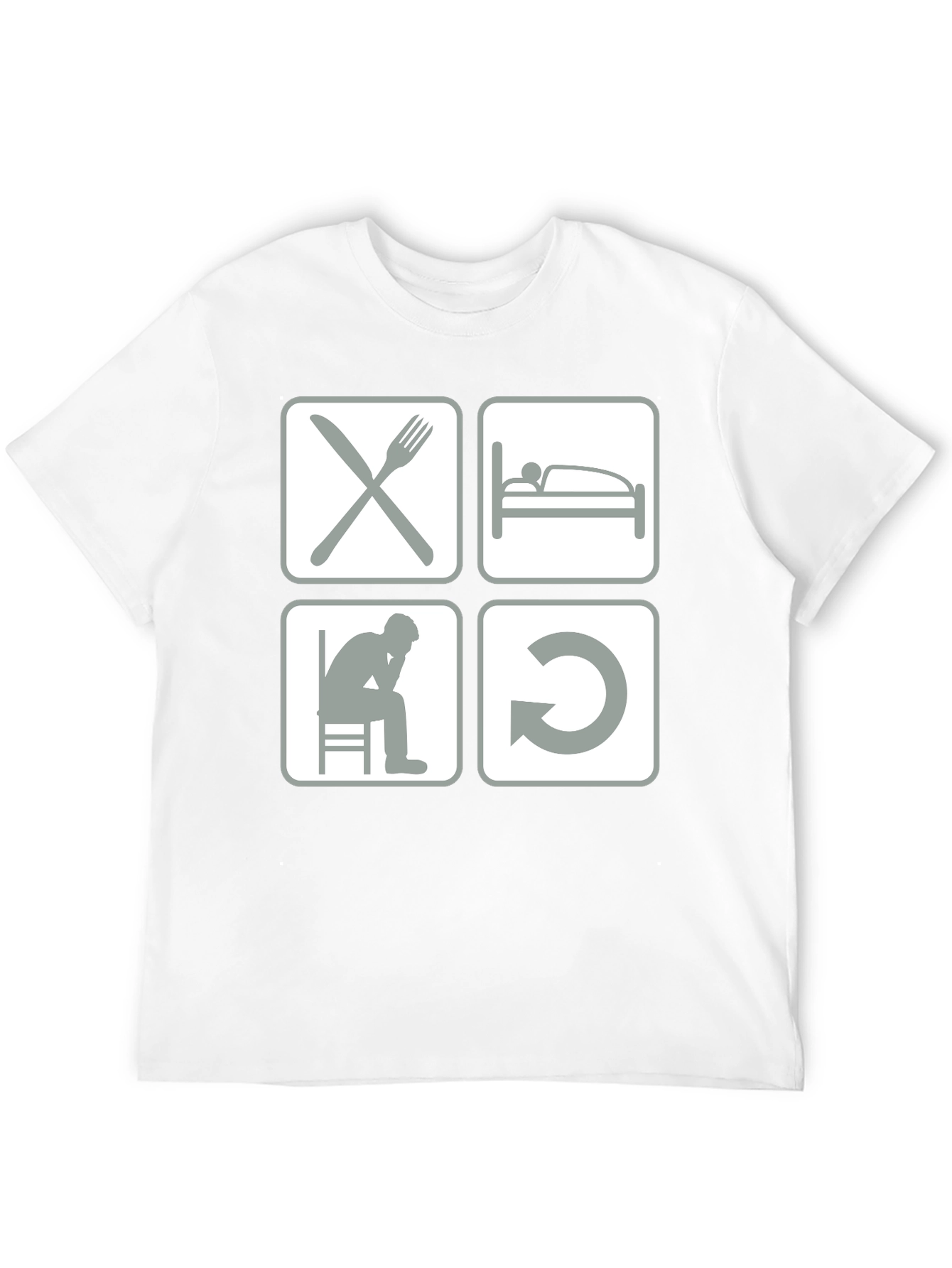 Eat Sleep Code Repeat Graphic Tee