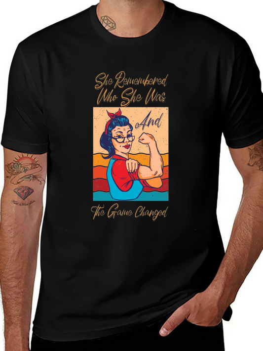 Empowered Woman Graphic Tee - She Remembered Who She Was