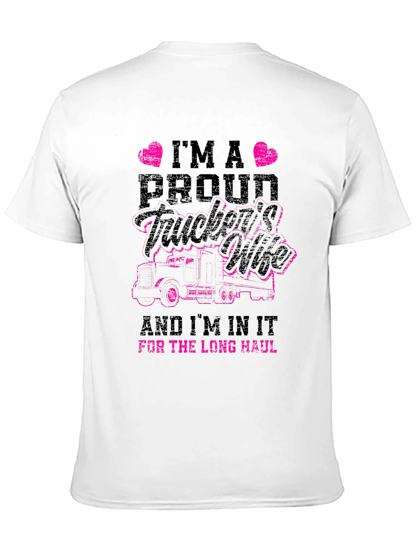 Proud Truckers Wife Graphic T-Shirt