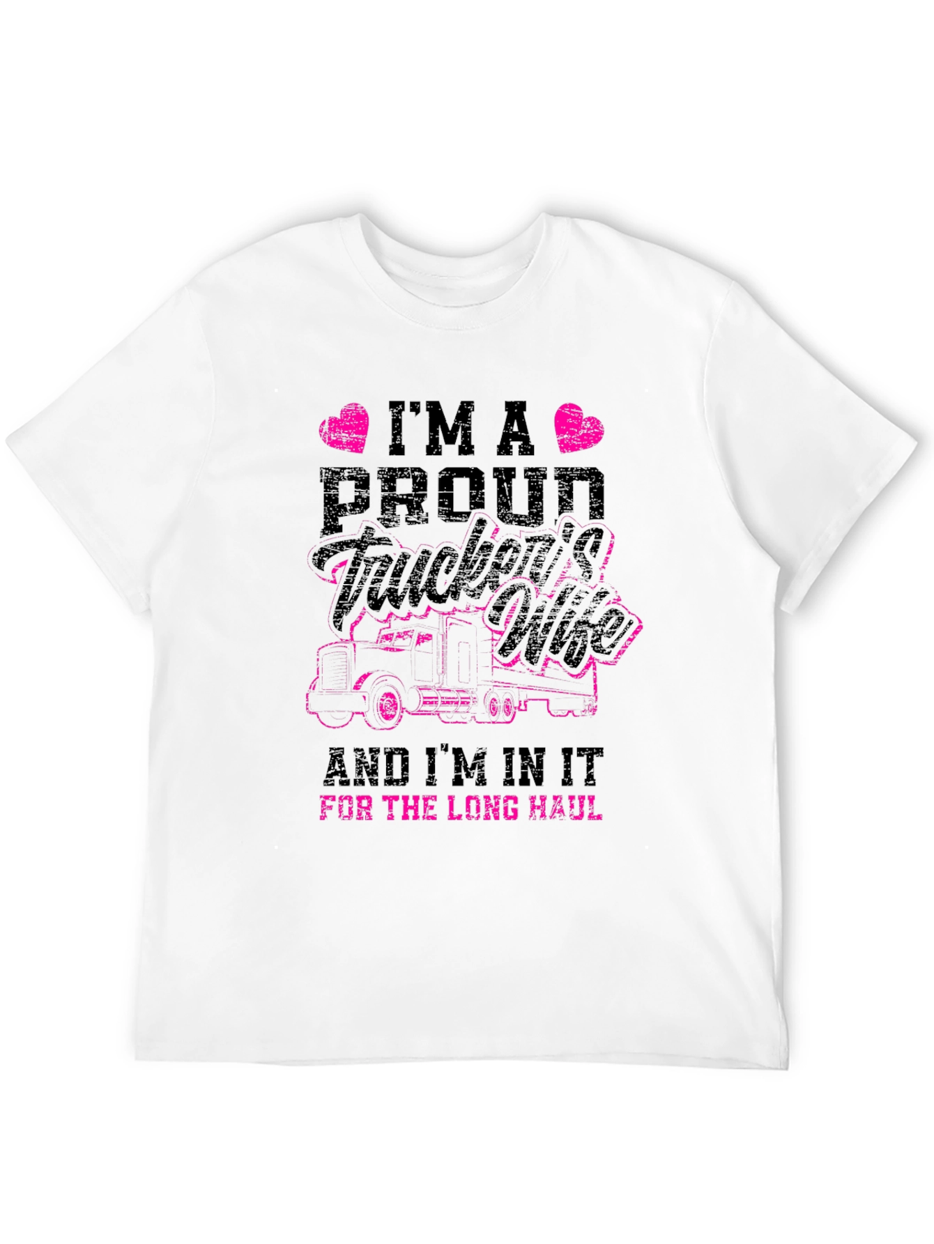 Proud Truckers Wife Graphic T-Shirt
