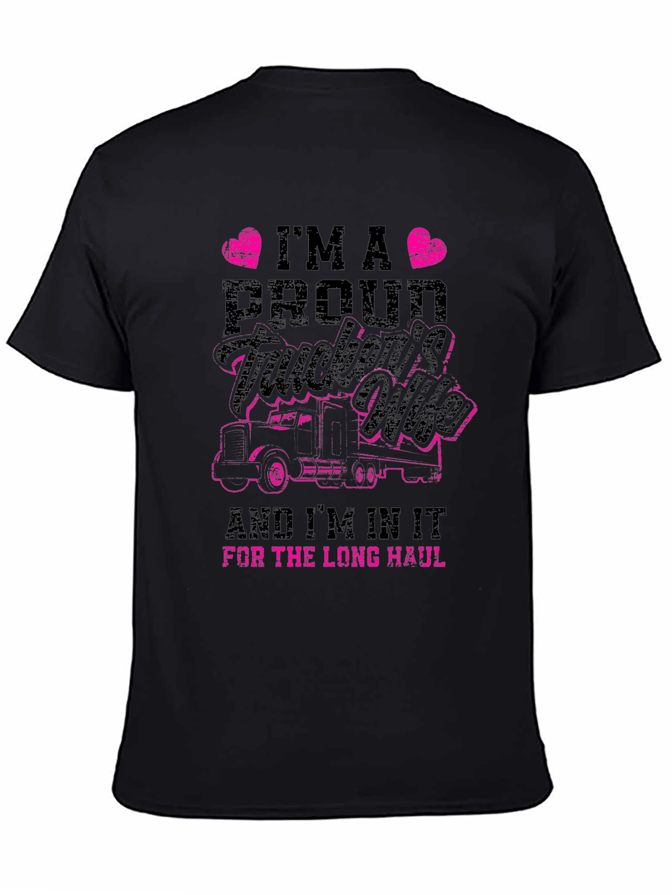 Proud Truckers Wife Graphic T-Shirt