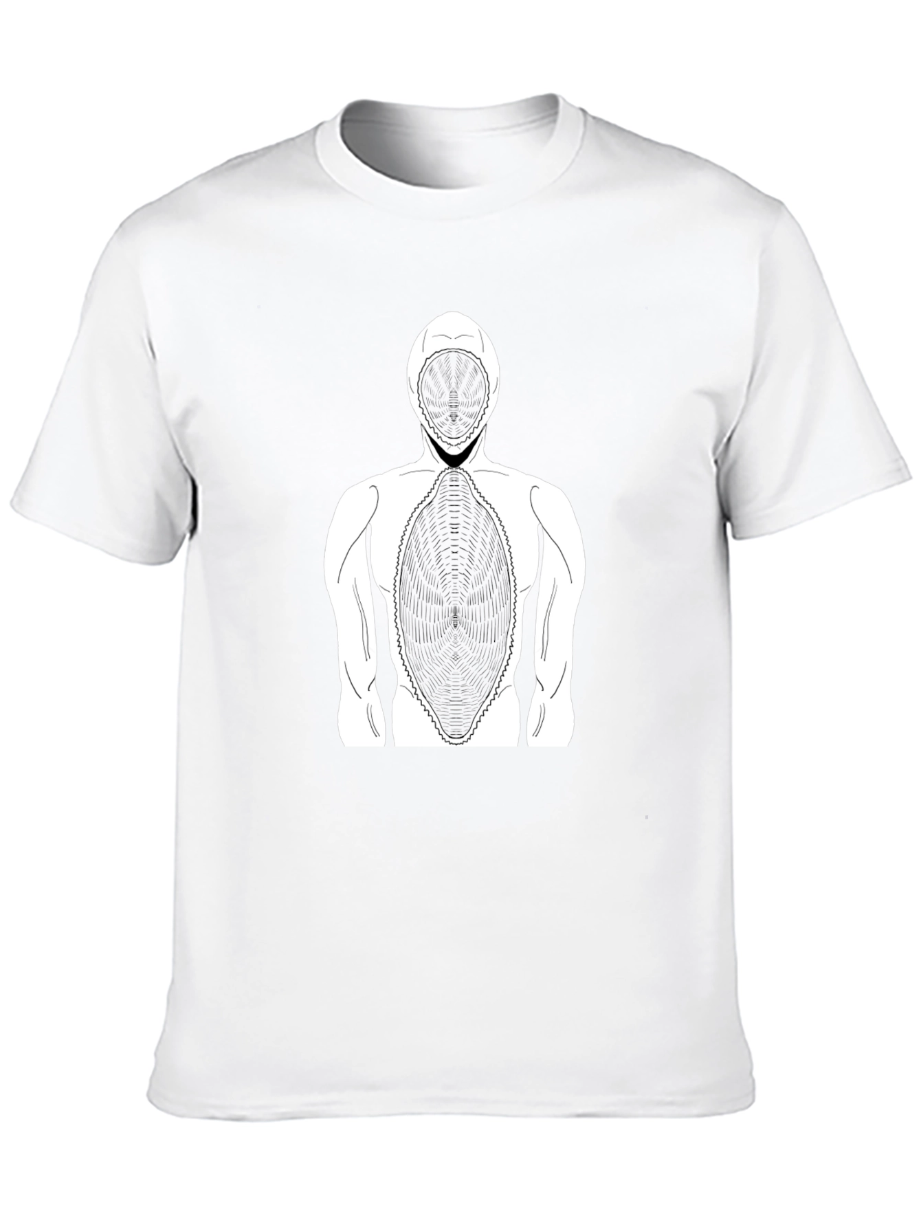 Abstract Graphic Print Crew Neck T-Shirt