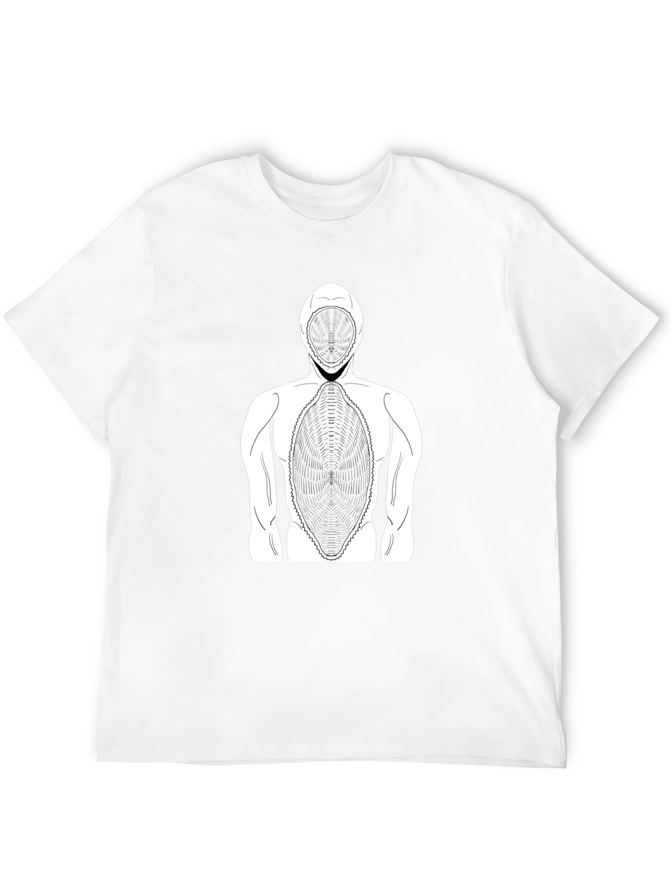 Abstract Graphic Print Crew Neck T-Shirt