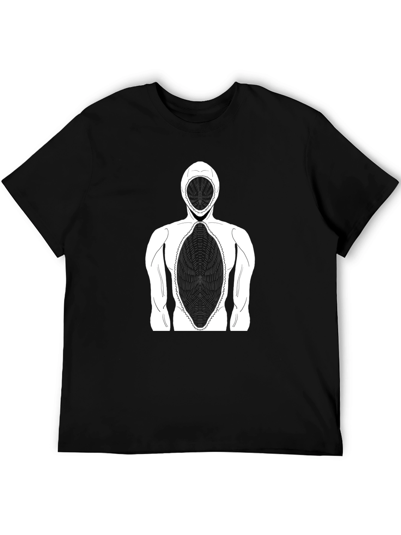 Abstract Graphic Print Crew Neck T-Shirt
