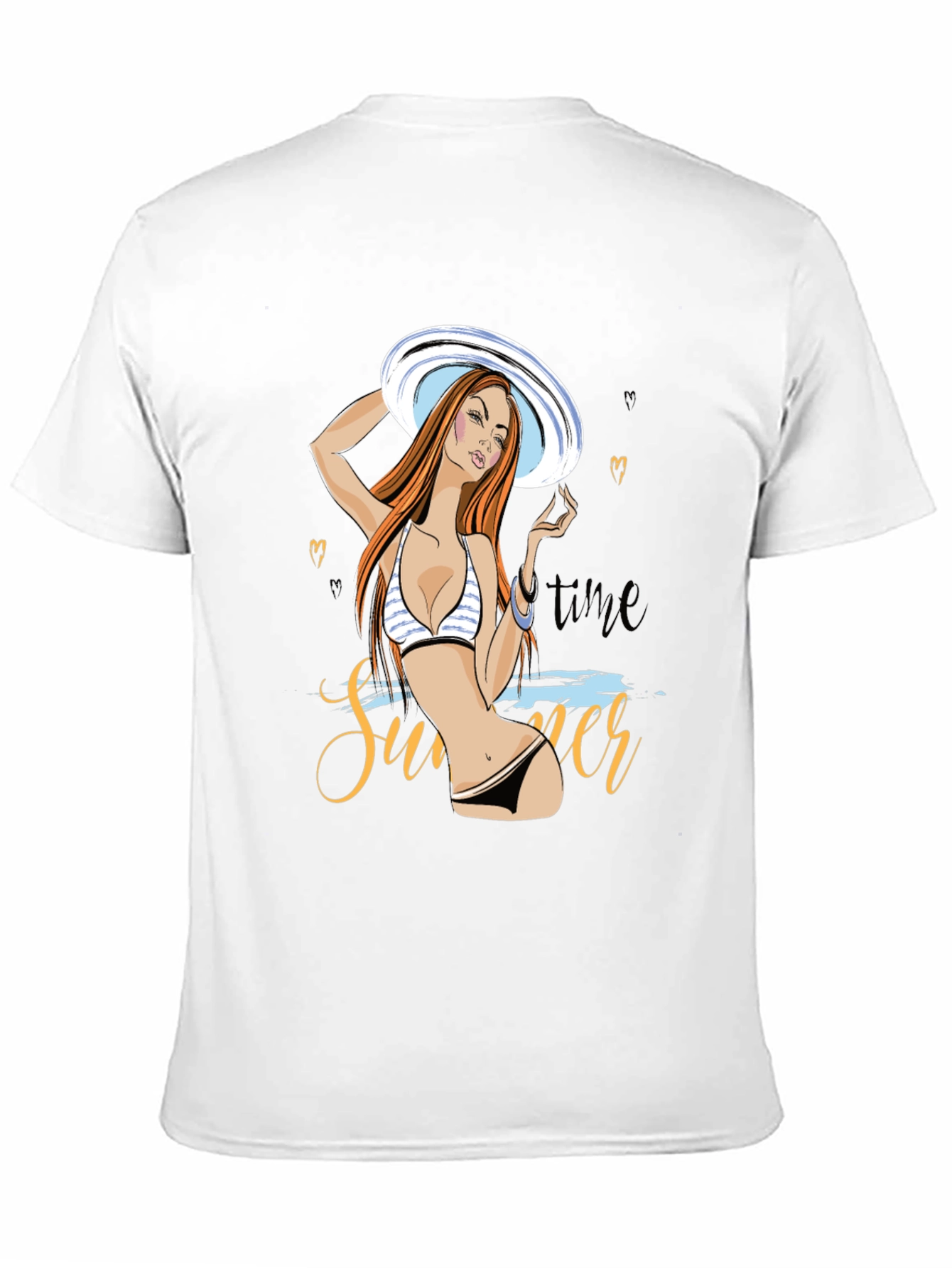 Summer Time Womans Graphic T-Shirt