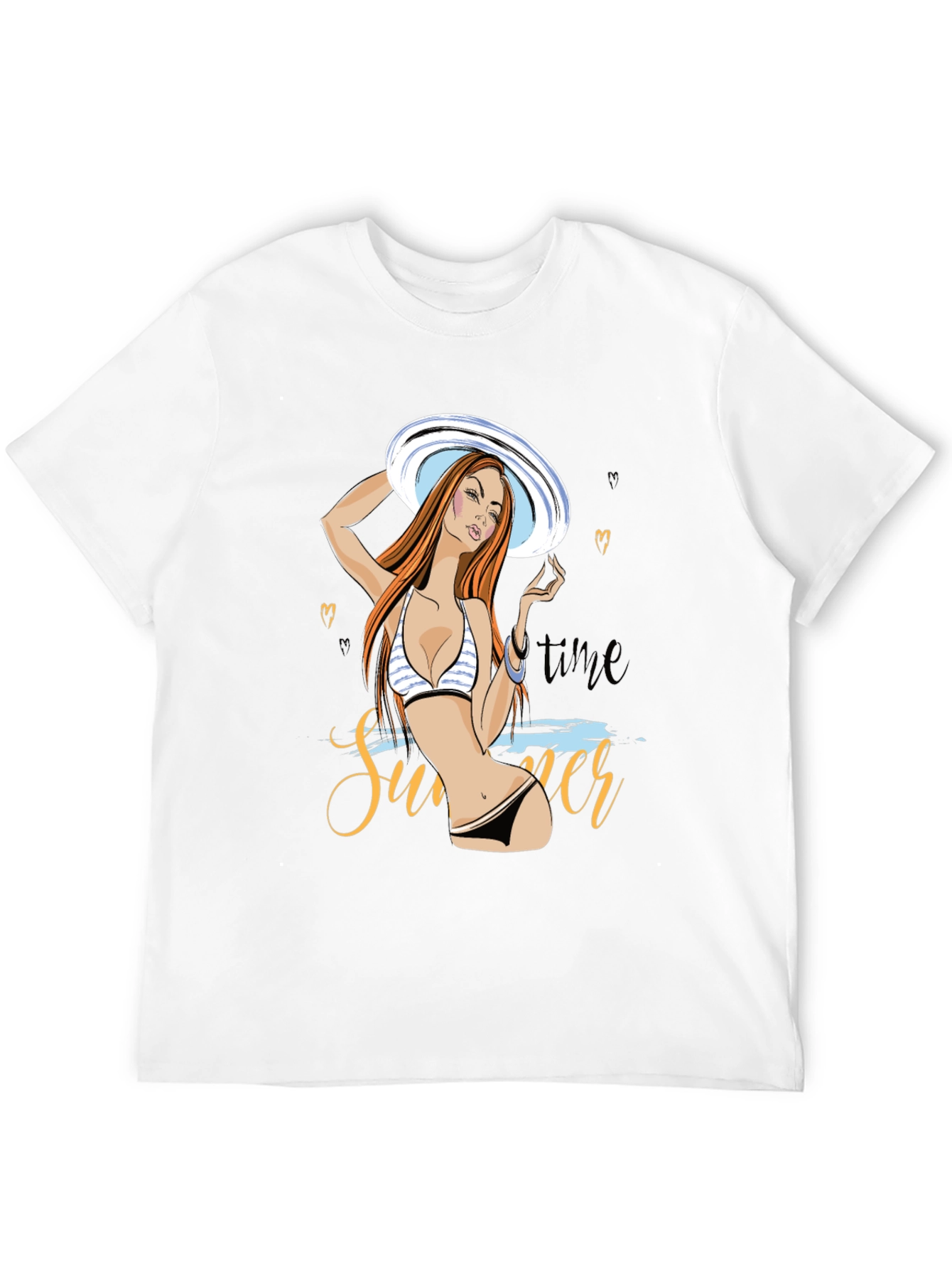 Summer Time Womans Graphic T-Shirt